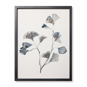 Ginkgo's Grace Dk. Grey Rug Art - Aerial Image