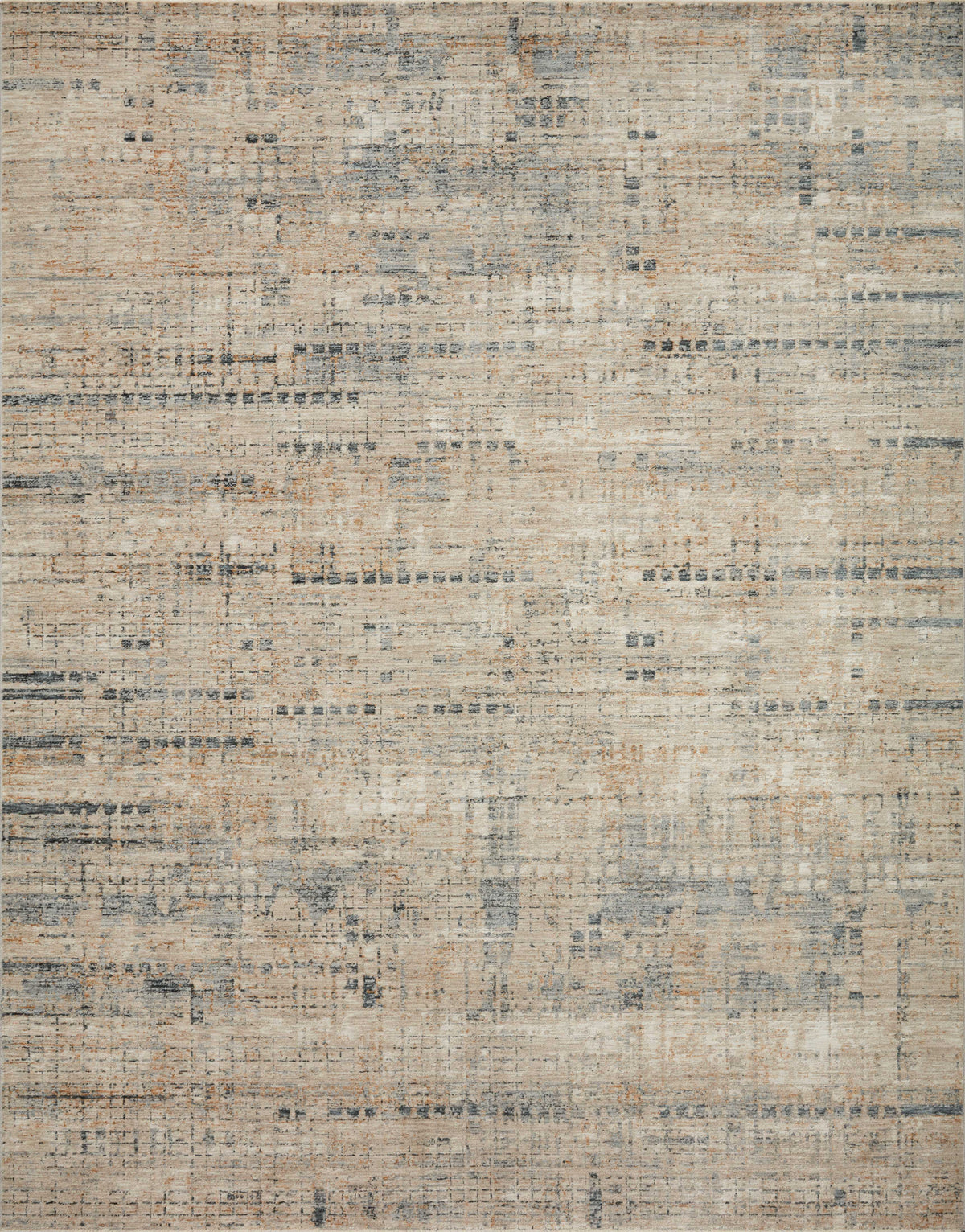 front view of Axel Stone / Sky luxury Rug