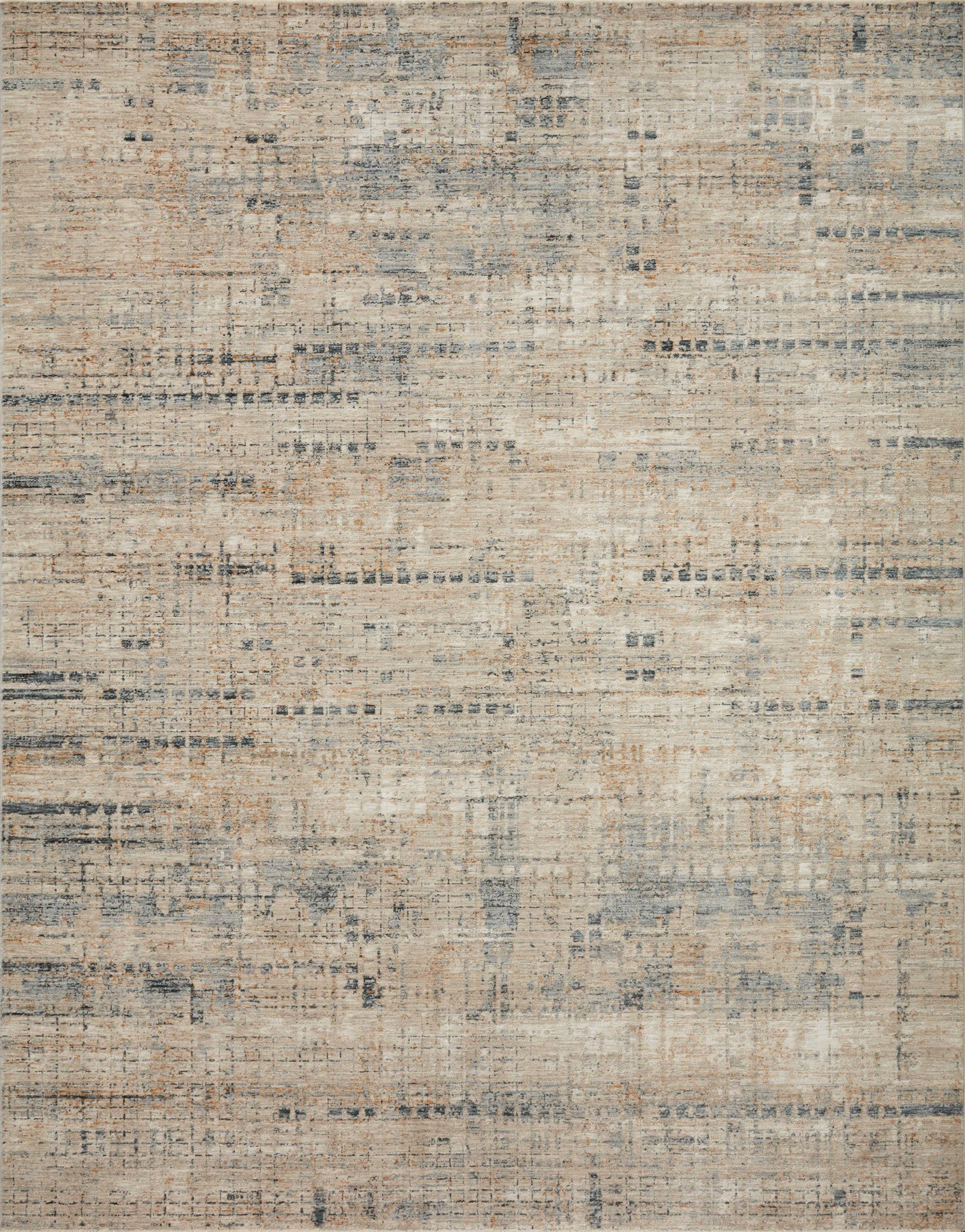 front view of Axel Stone / Sky luxury Rug