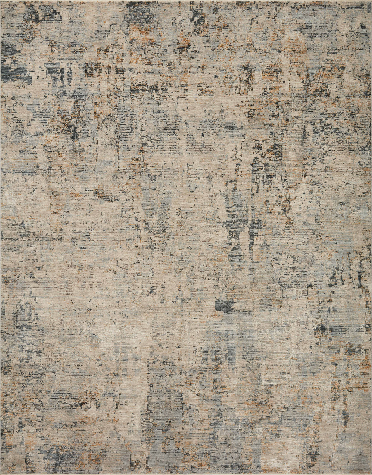 front view of Axel Beige / Sky luxury Rug