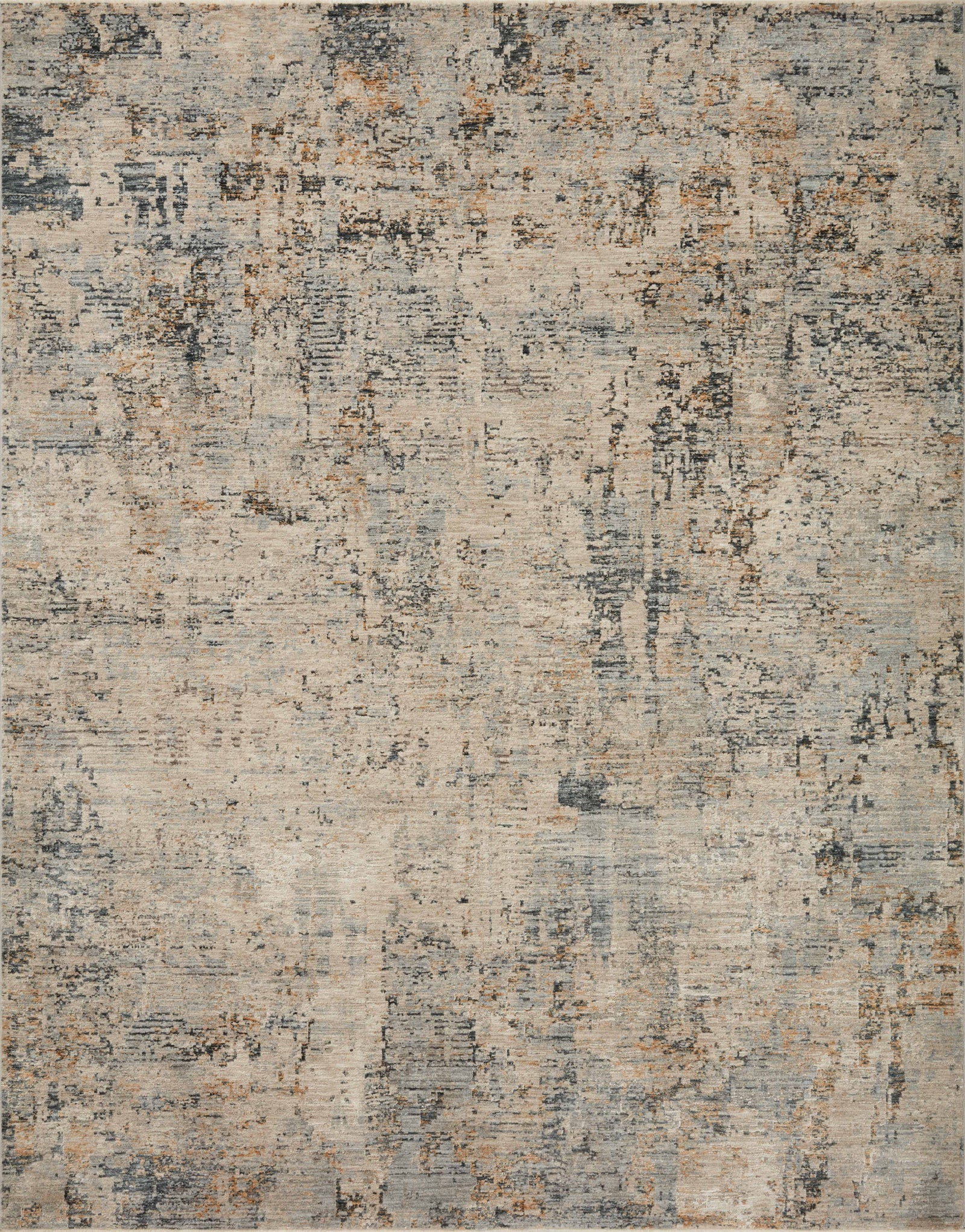 front view of Axel Beige / Sky luxury Rug
