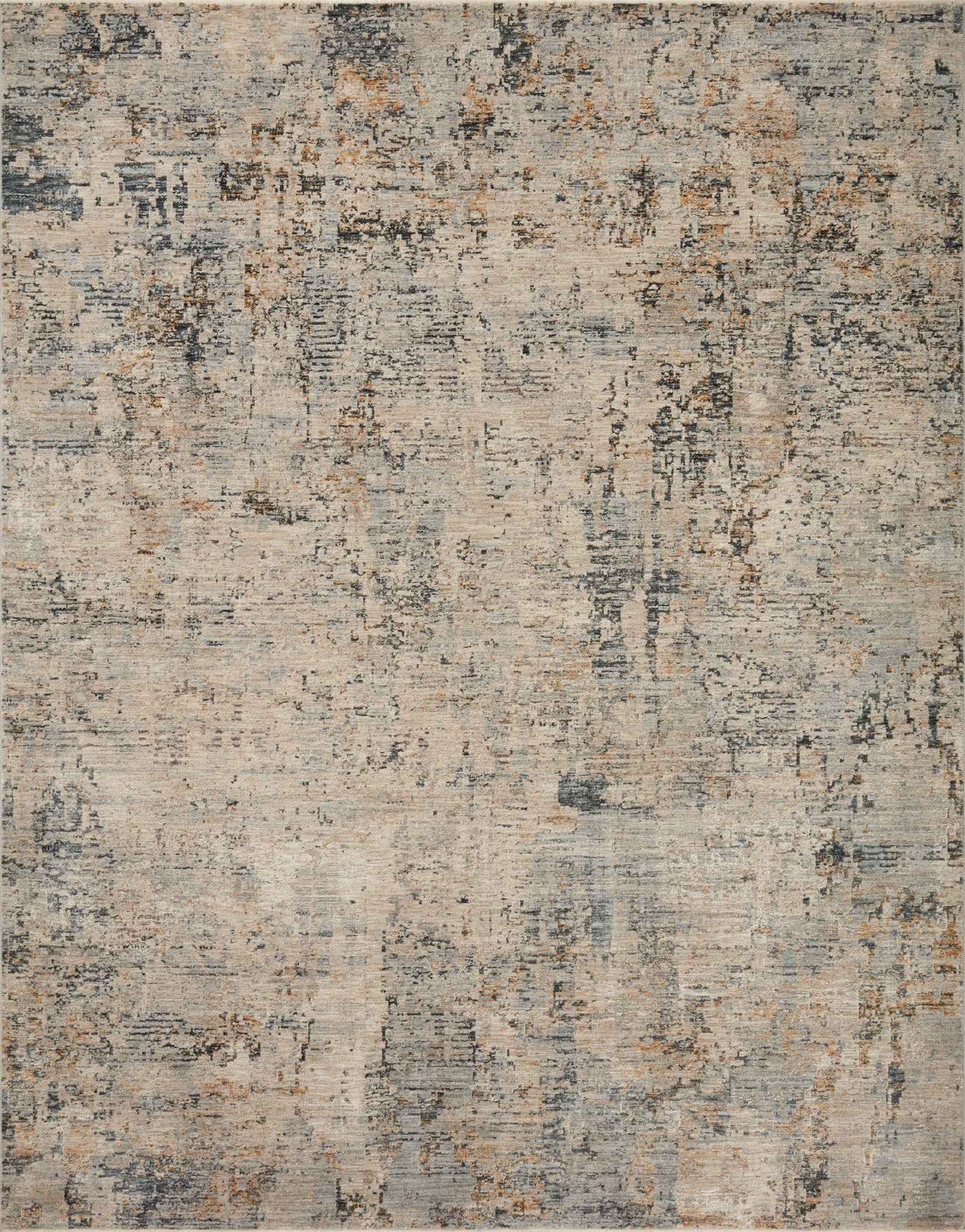 front view of Axel Beige / Sky luxury Rug