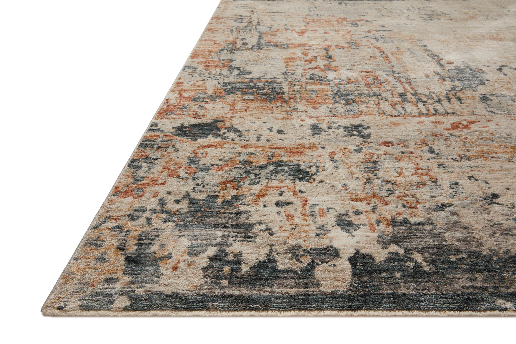 side view of Axel Stone / Multi luxury Rug