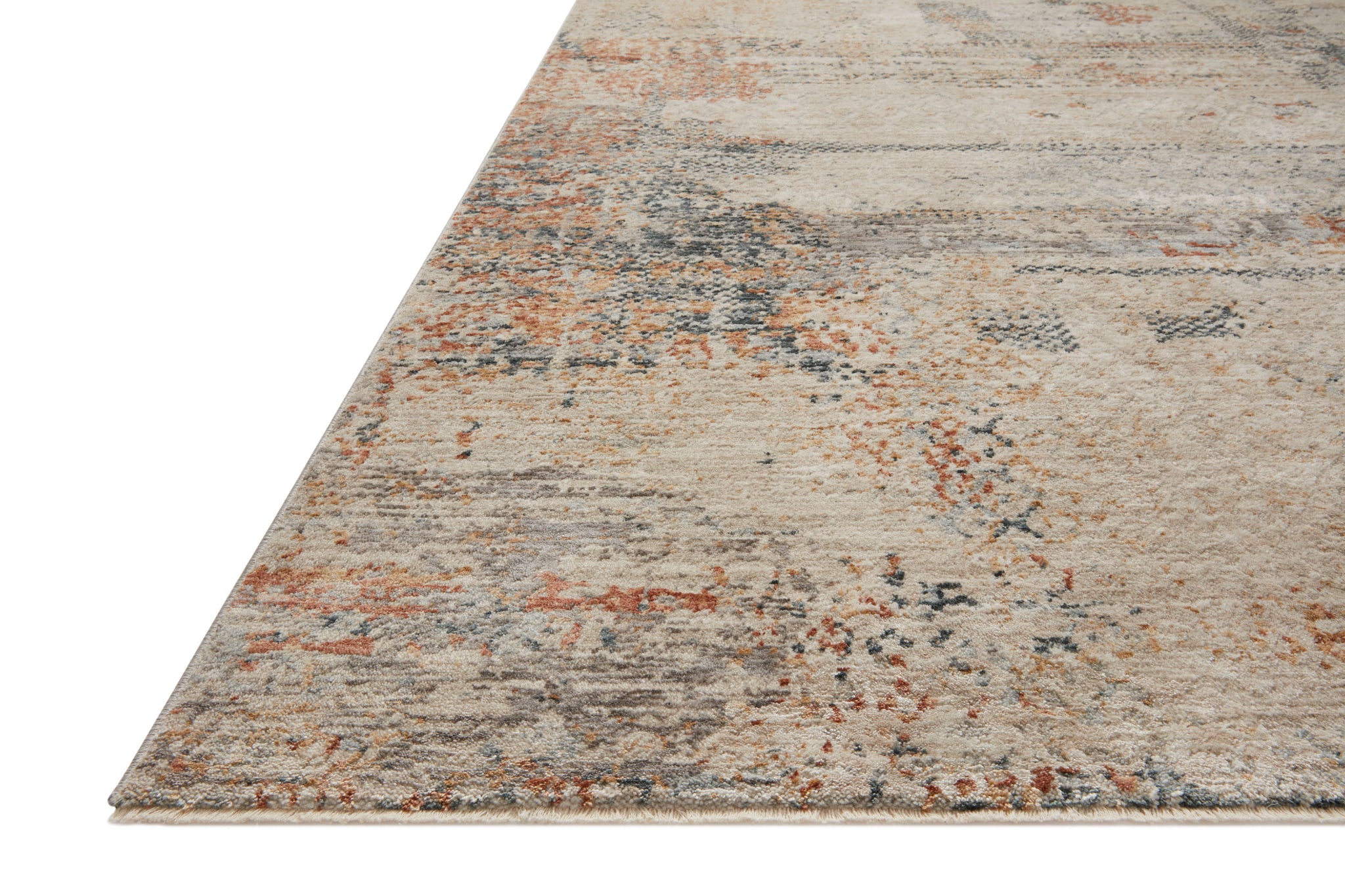side view of Axel Sand / Multi luxury Rug