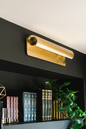 Accord Wall Sconce 5.5" x 25" - Lifestyle [1525-AGB]