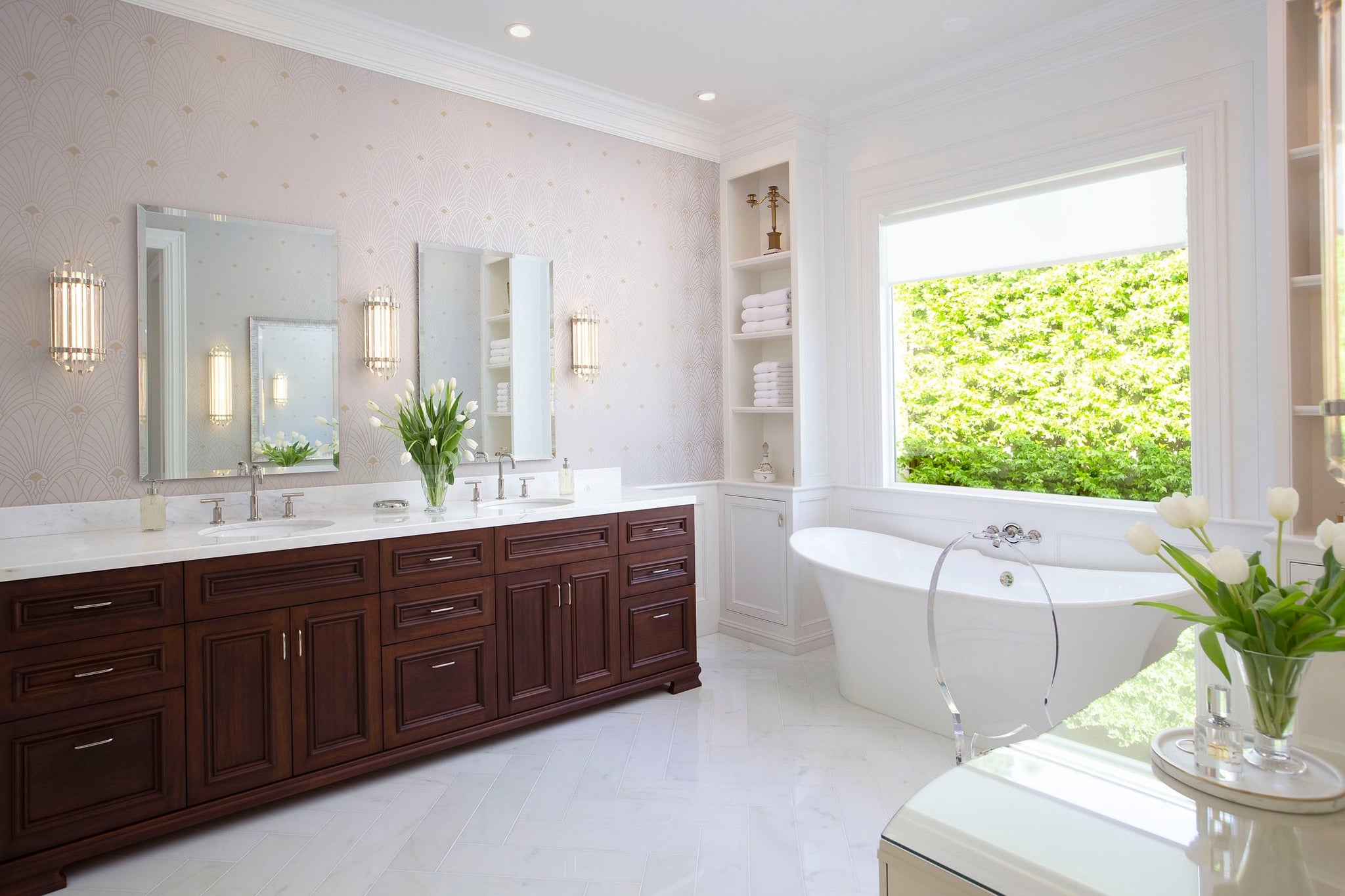 Albion Bath And Vanity 6.5" x 24.75" - Lifestyle [414-PN]
