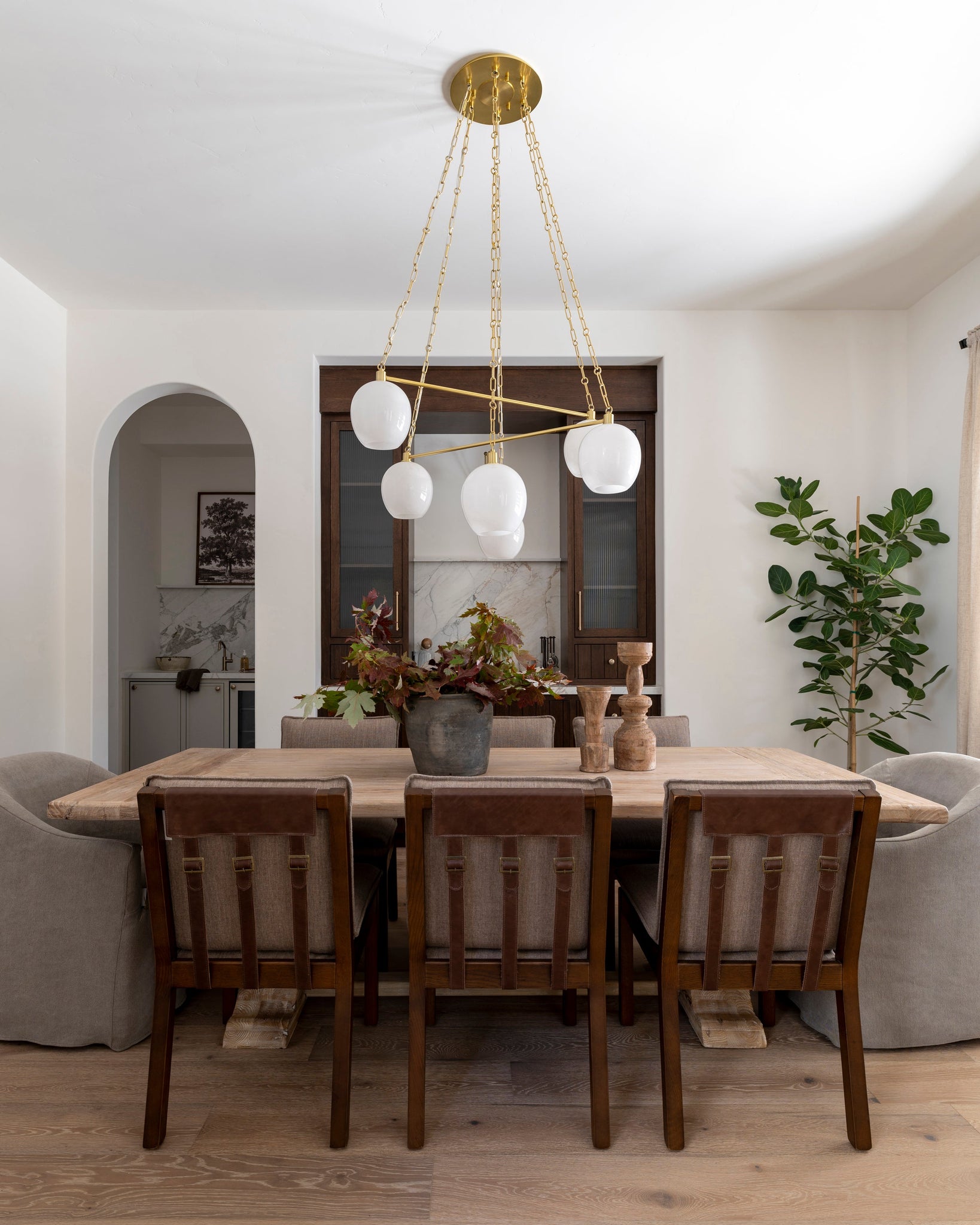 Asbury Park Chandelier 38" - Lifestyle [9138-AGB]