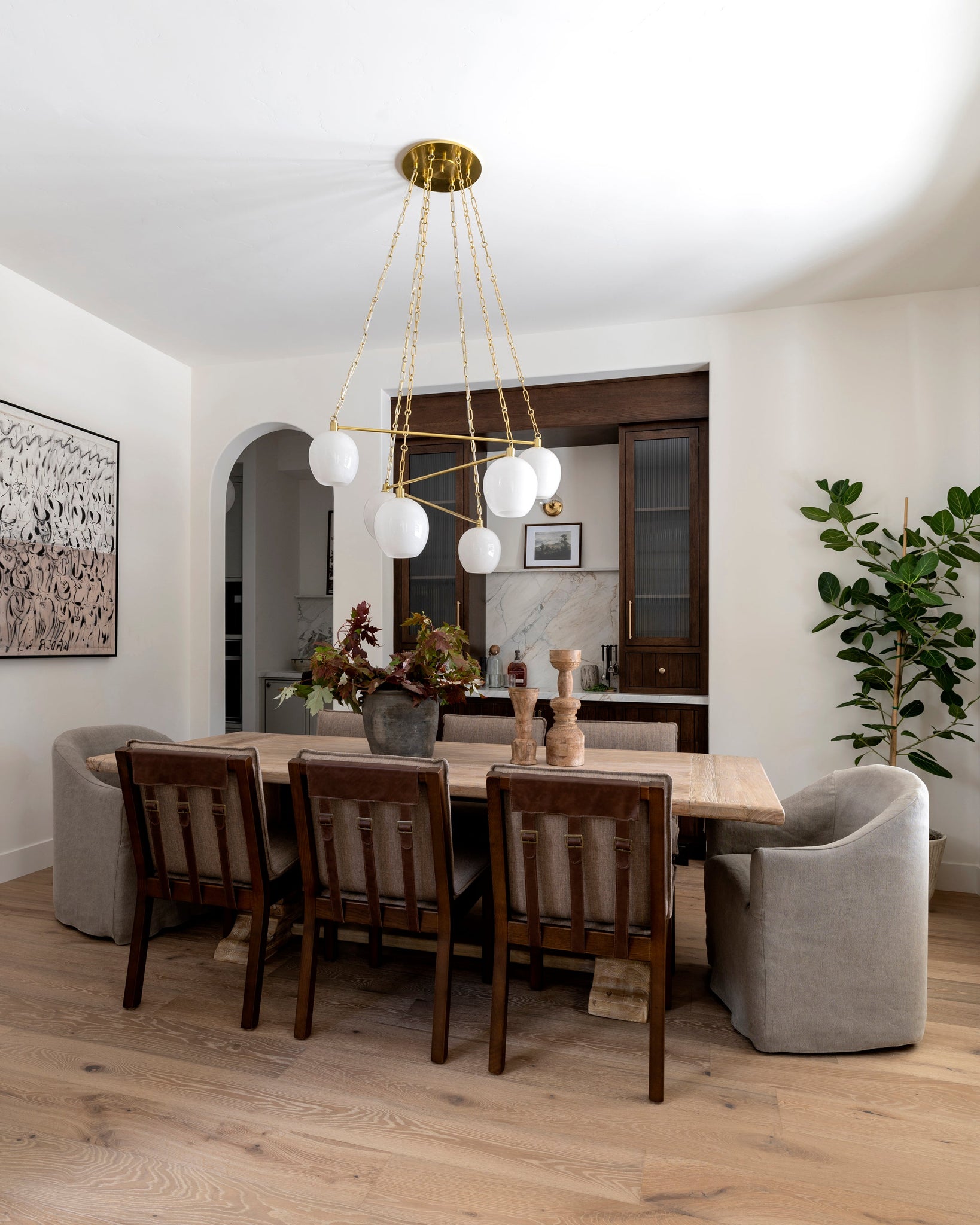 Asbury Park Chandelier 38" - Lifestyle [9138-AGB]
