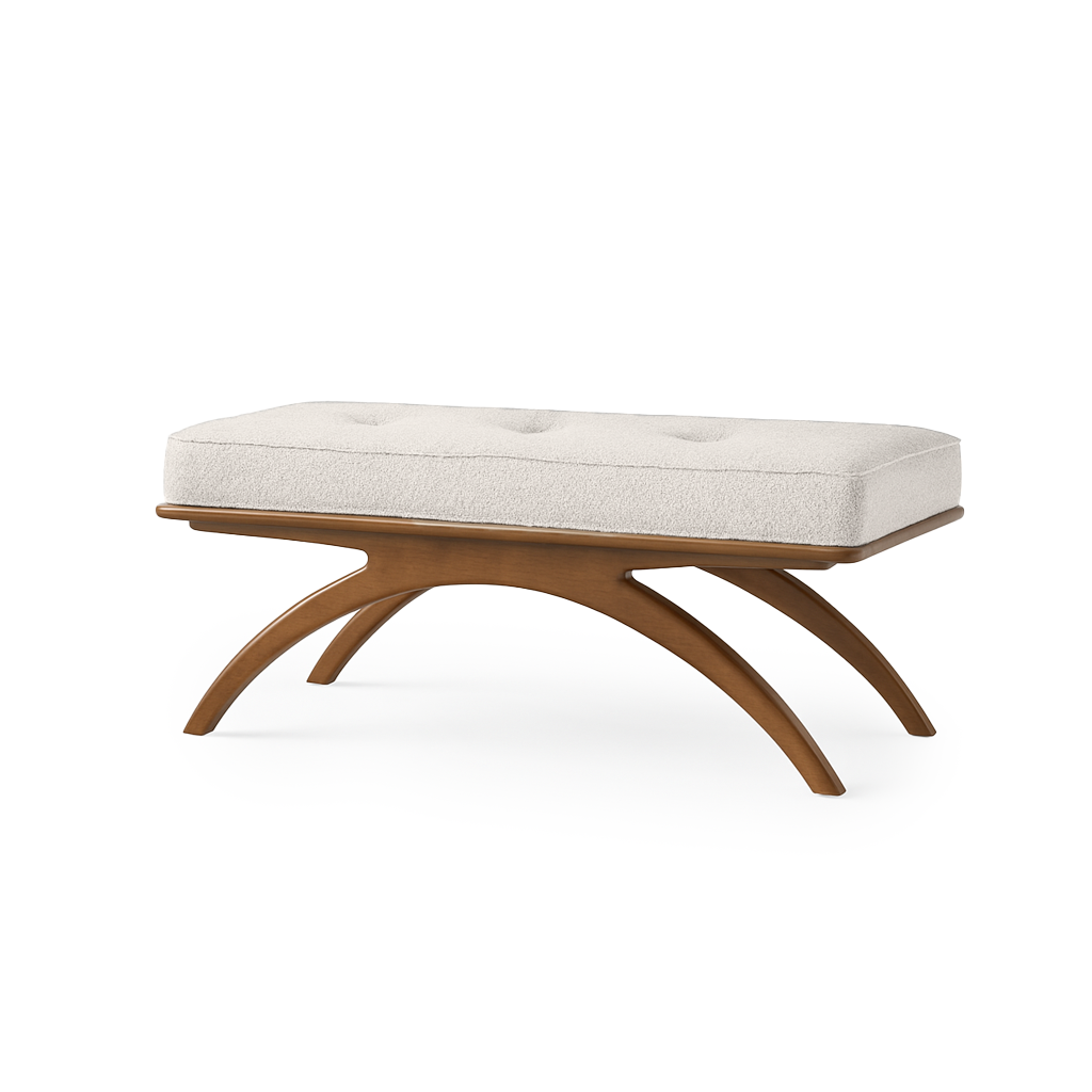 Austin Road Ottoman - Buff