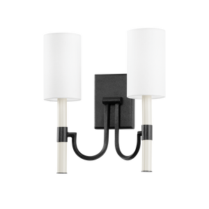 Aplique de pared Gustine de 34,3 cm