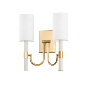 Aplique de pared Gustine de 34,3 cm