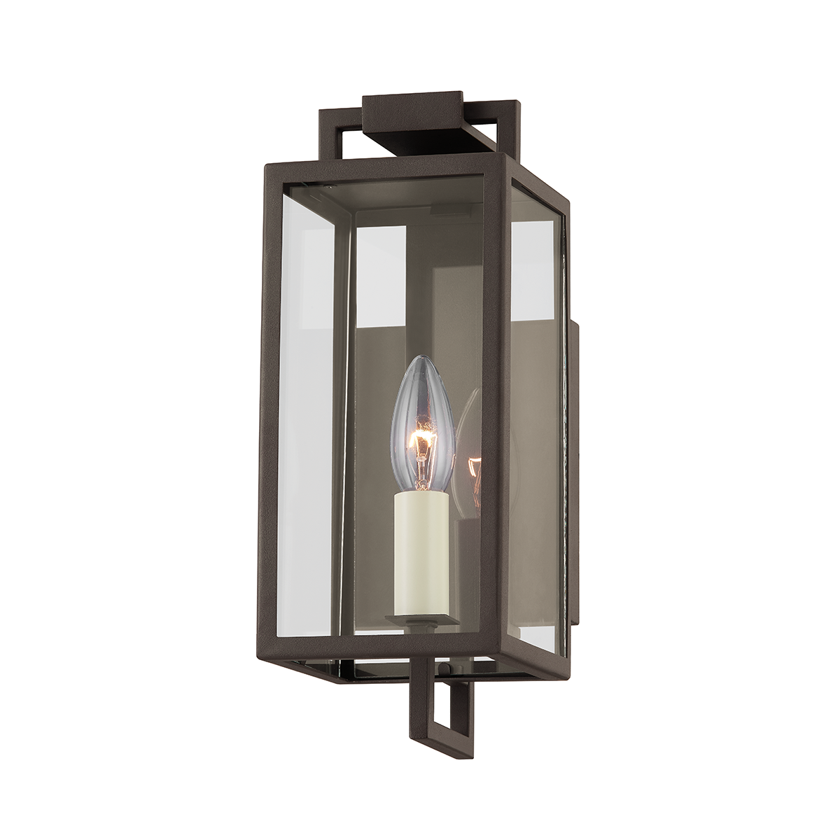 Aplique de pared exterior Beckham de 4.75" x 12" en bronce texturizado