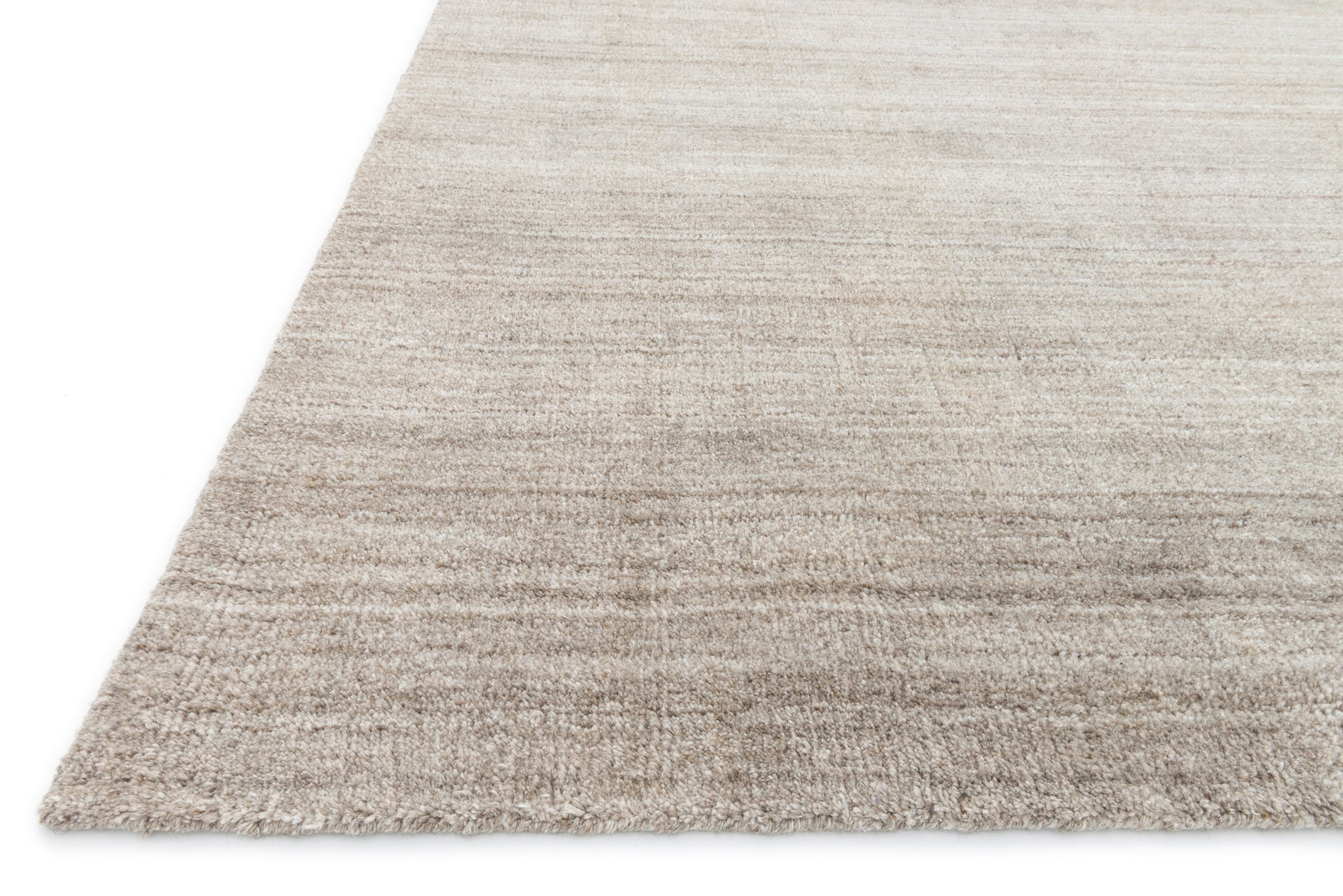 angle view of Barkley Mocha luxury Rug