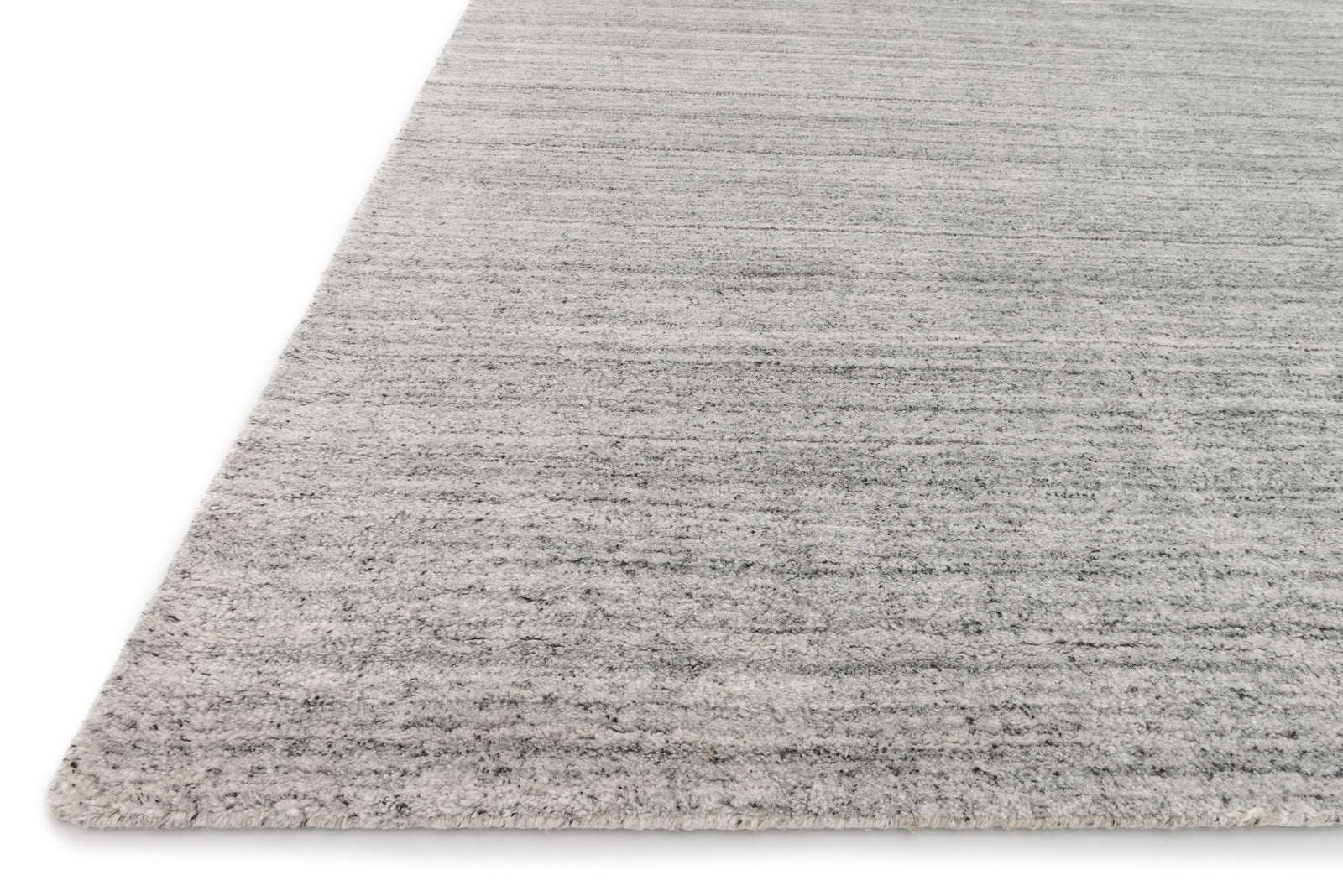 front view of Barkley Silver luxury Rug