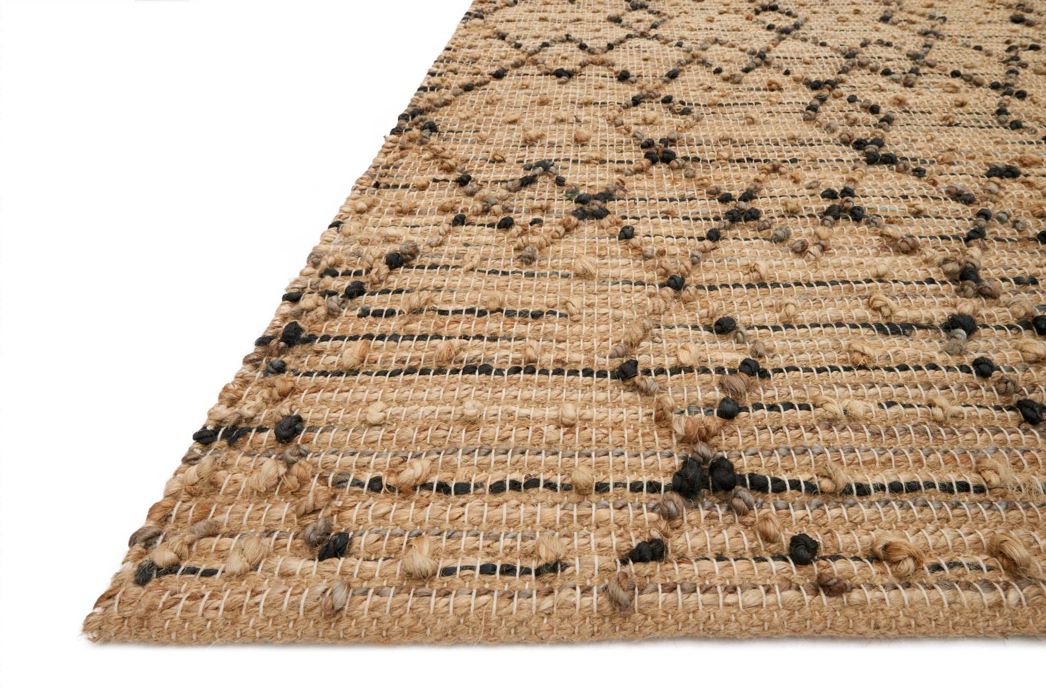 angle view of Beacon Charcoal luxury Rug