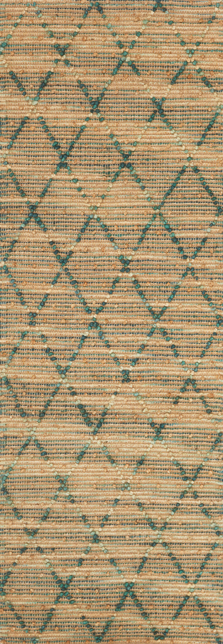 side view of Beacon Aqua luxury Rug