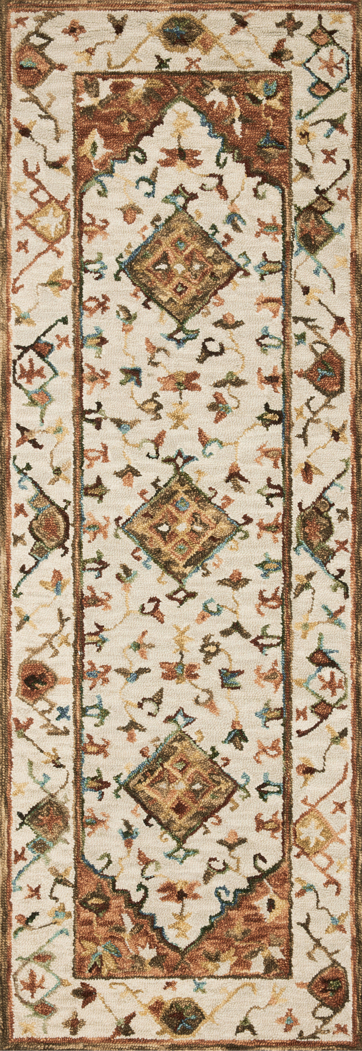 detail view of Beatty Beige / Ivory luxury Rug