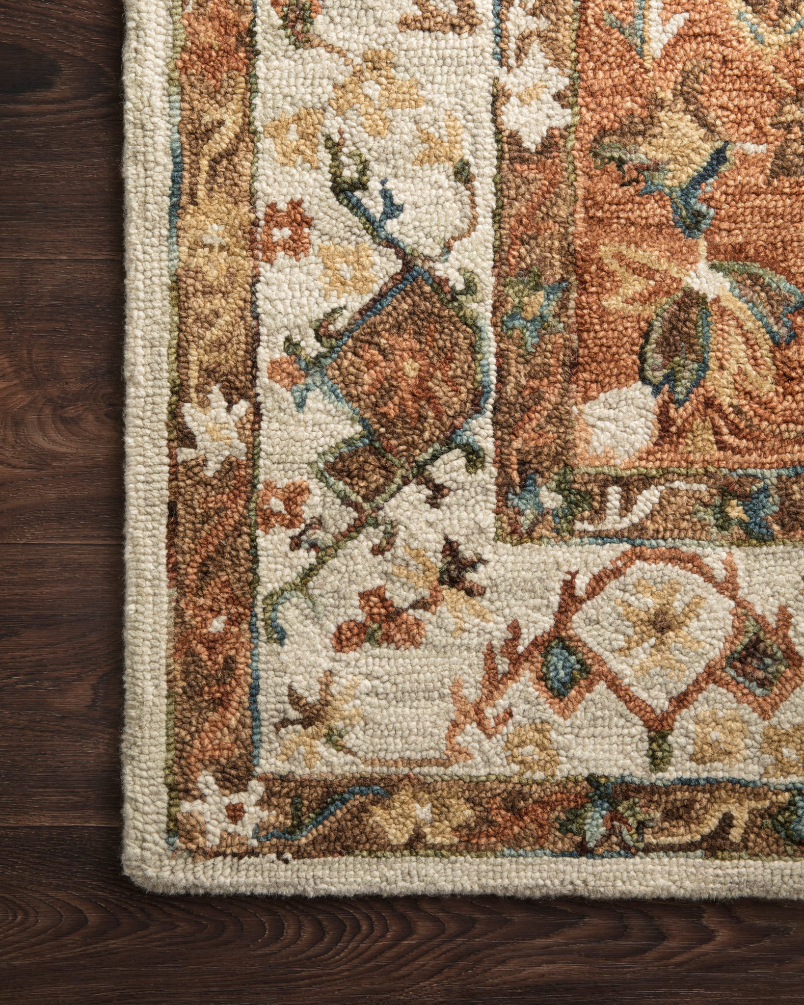 lifestyle view of Beatty Beige / Ivory luxury Rug