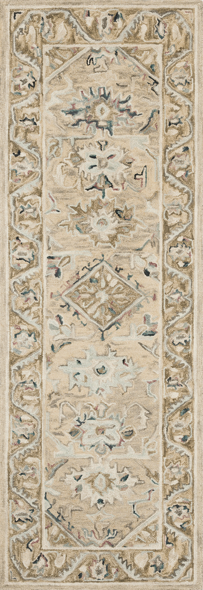 detail view of Beatty Beige / Ivory luxury Rug