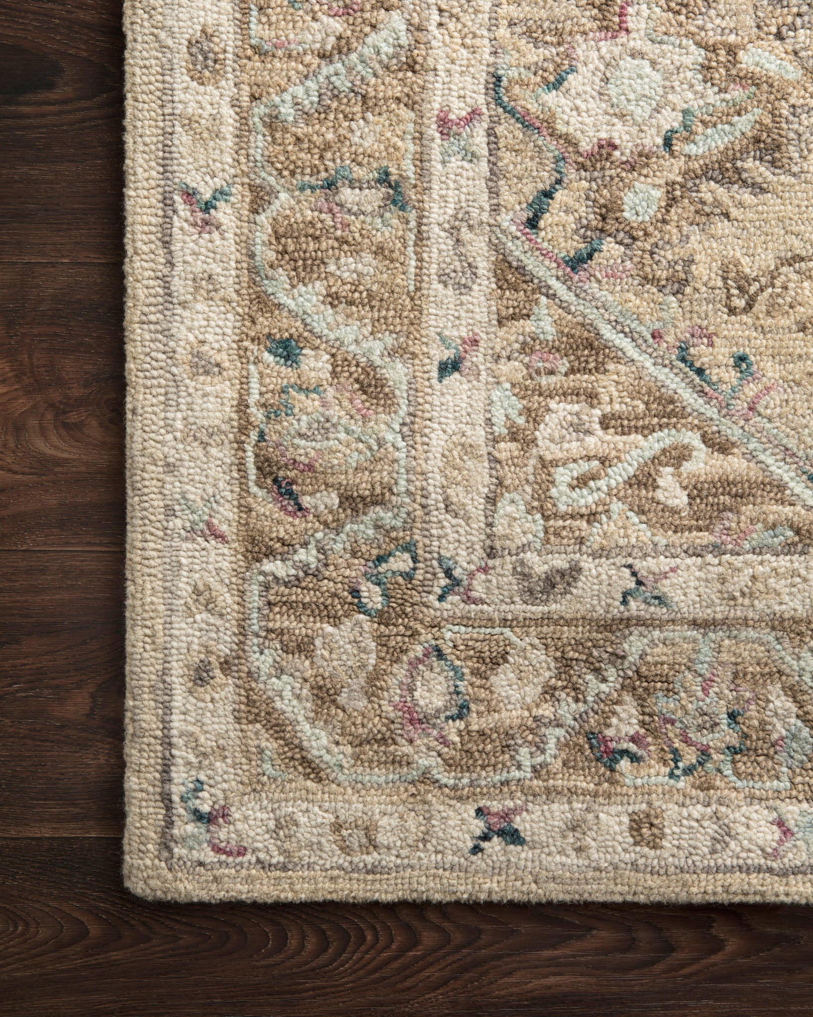 lifestyle view of Beatty Beige / Ivory luxury Rug