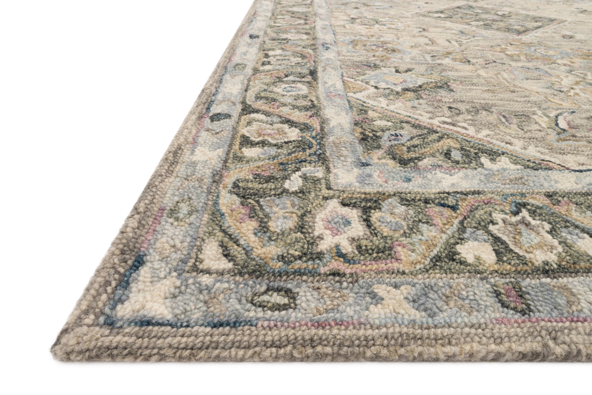 angle view of Beatty Sky / Multi luxury Rug