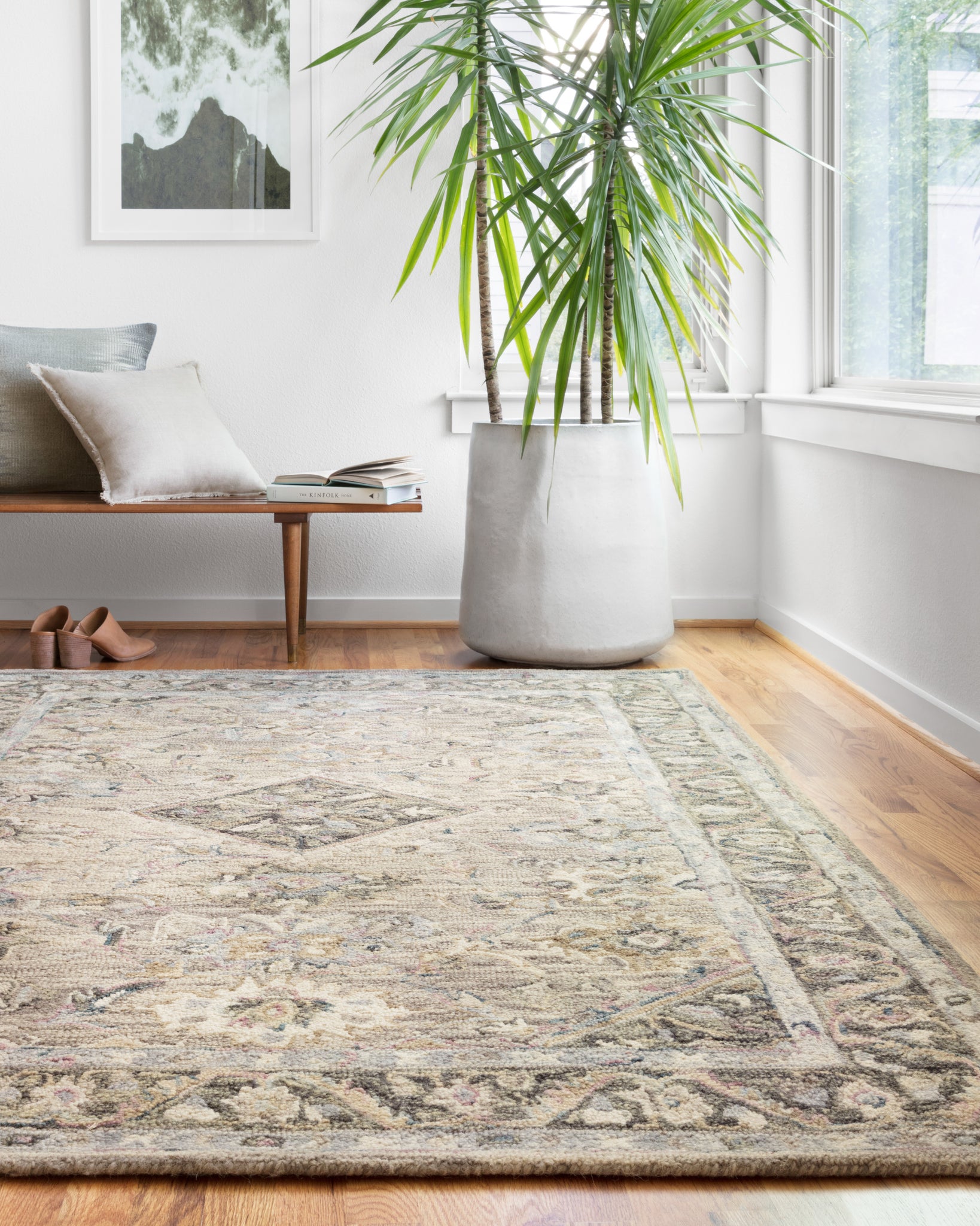 front view of Beatty Sky / Multi luxury Rug