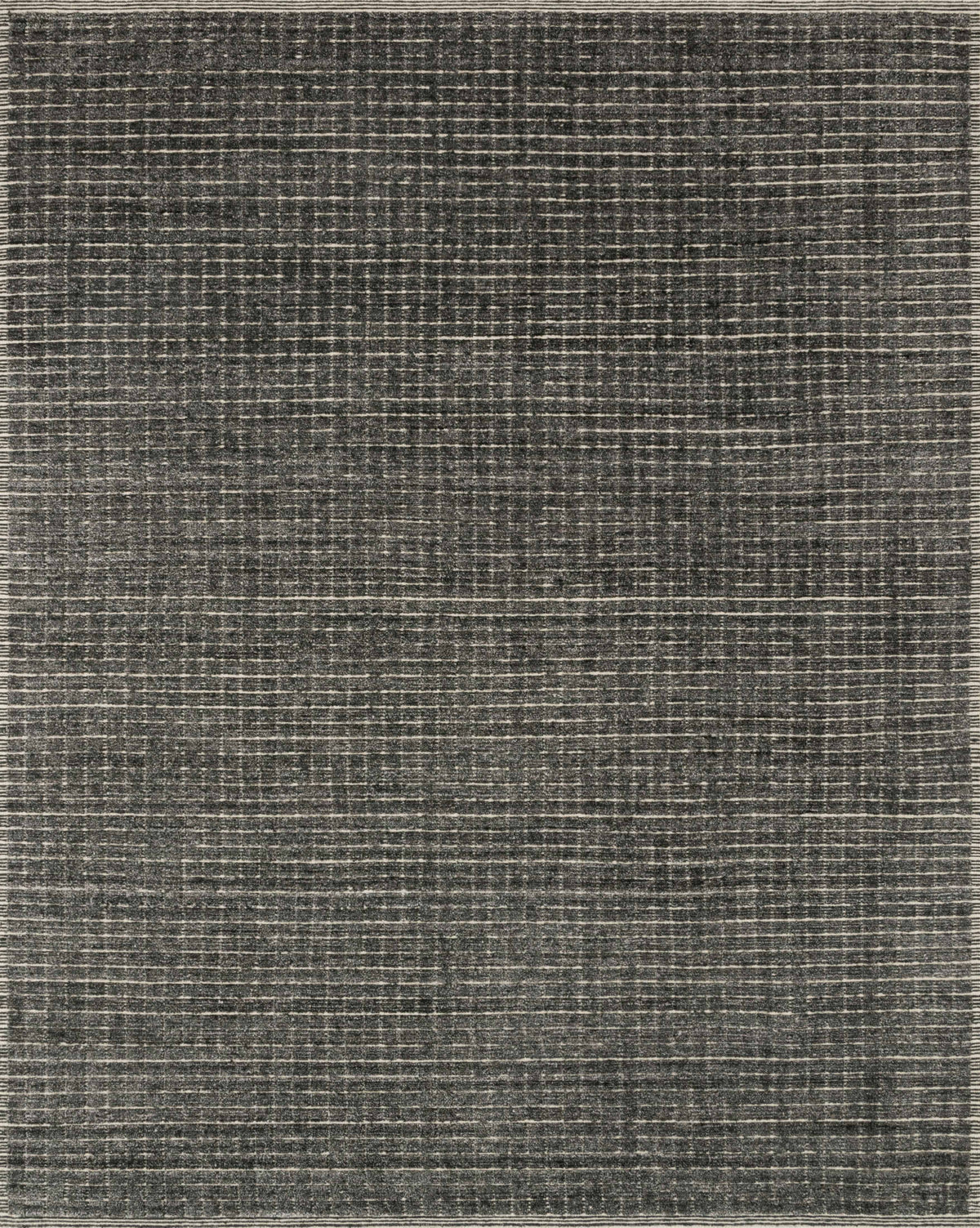 front view of Beverly Charcoal luxury Rug