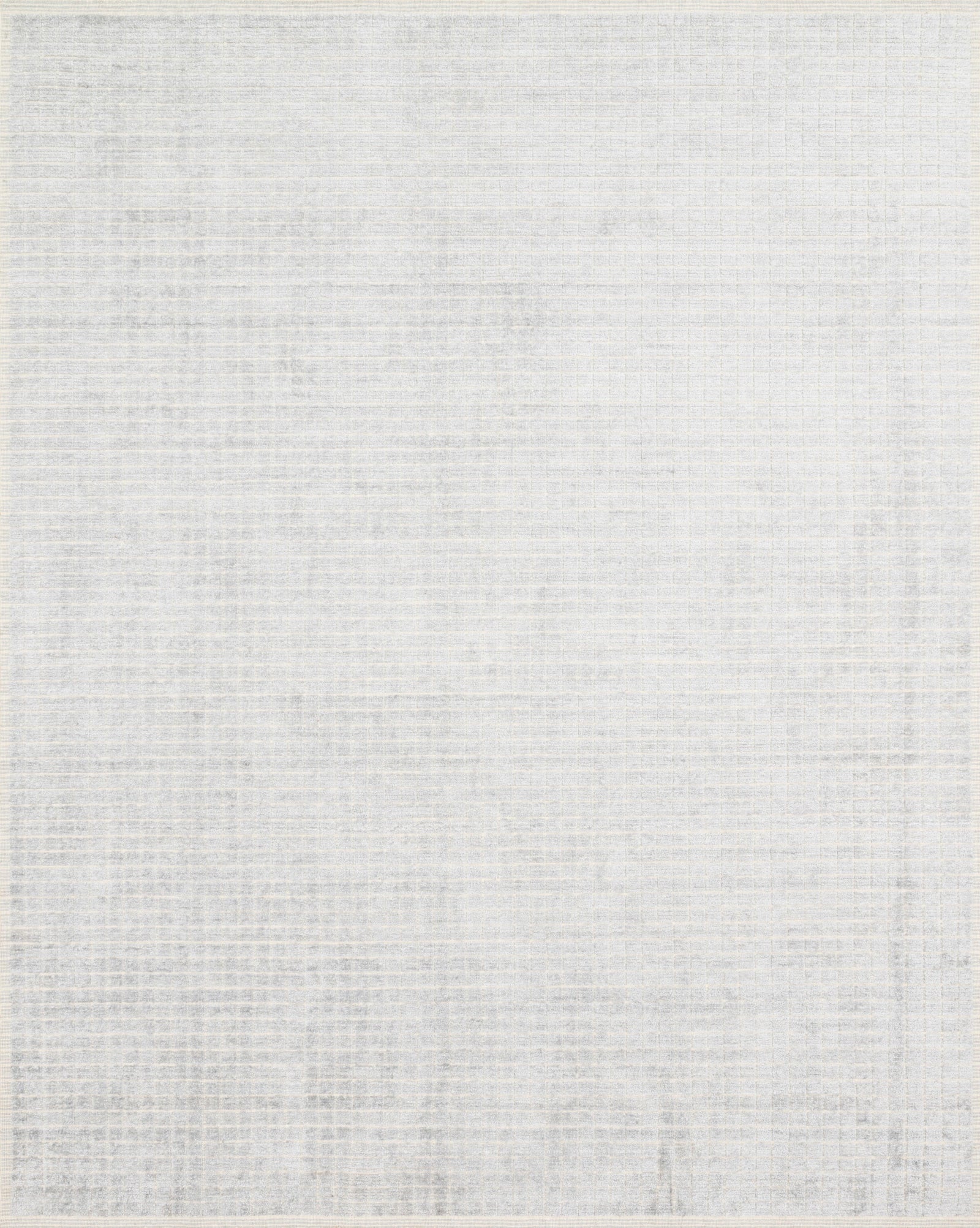 front view of Beverly Silver / Sky luxury Rug