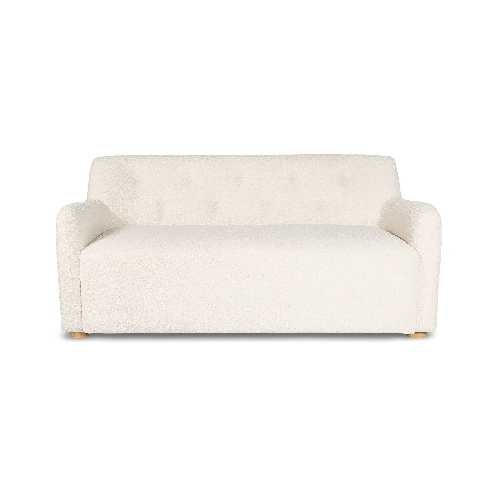 White sofa on a white background