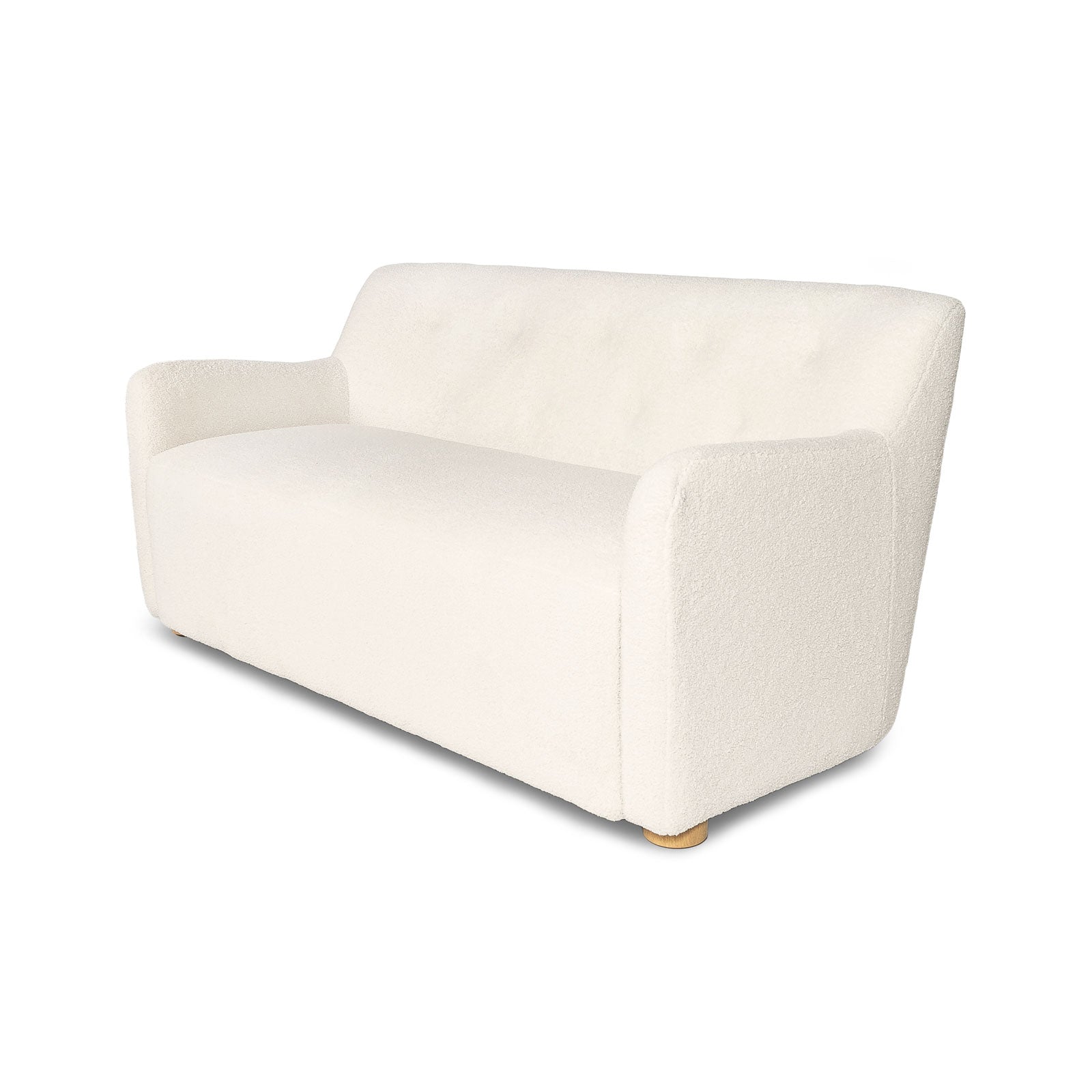 White sofa on a white background