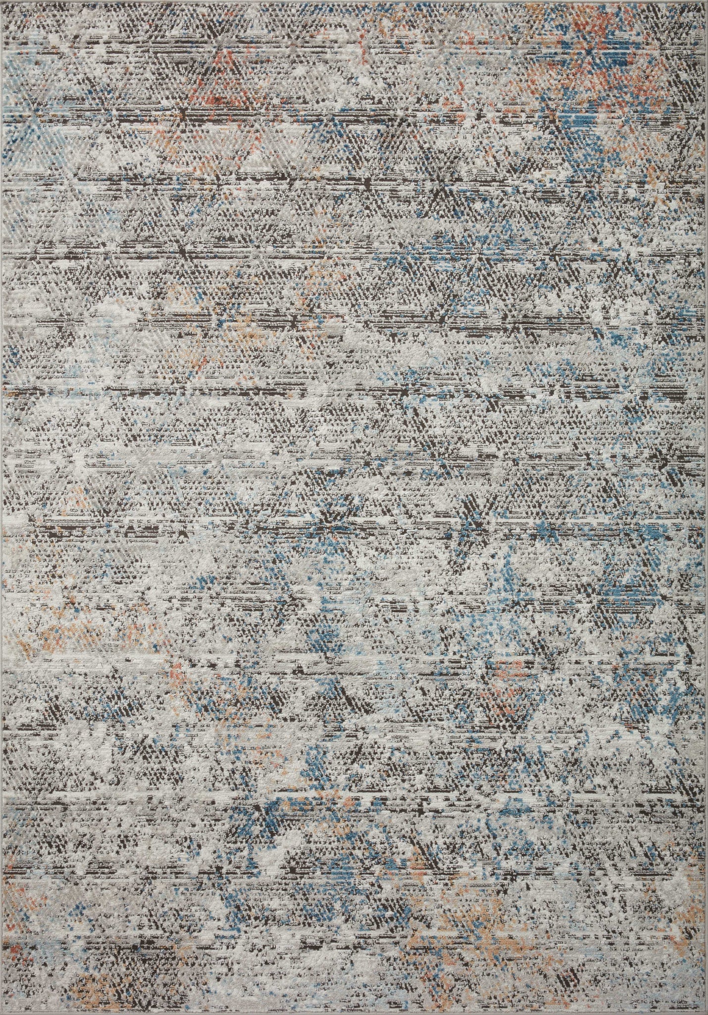 front view of Bianca Grey / Multi luxury Rug