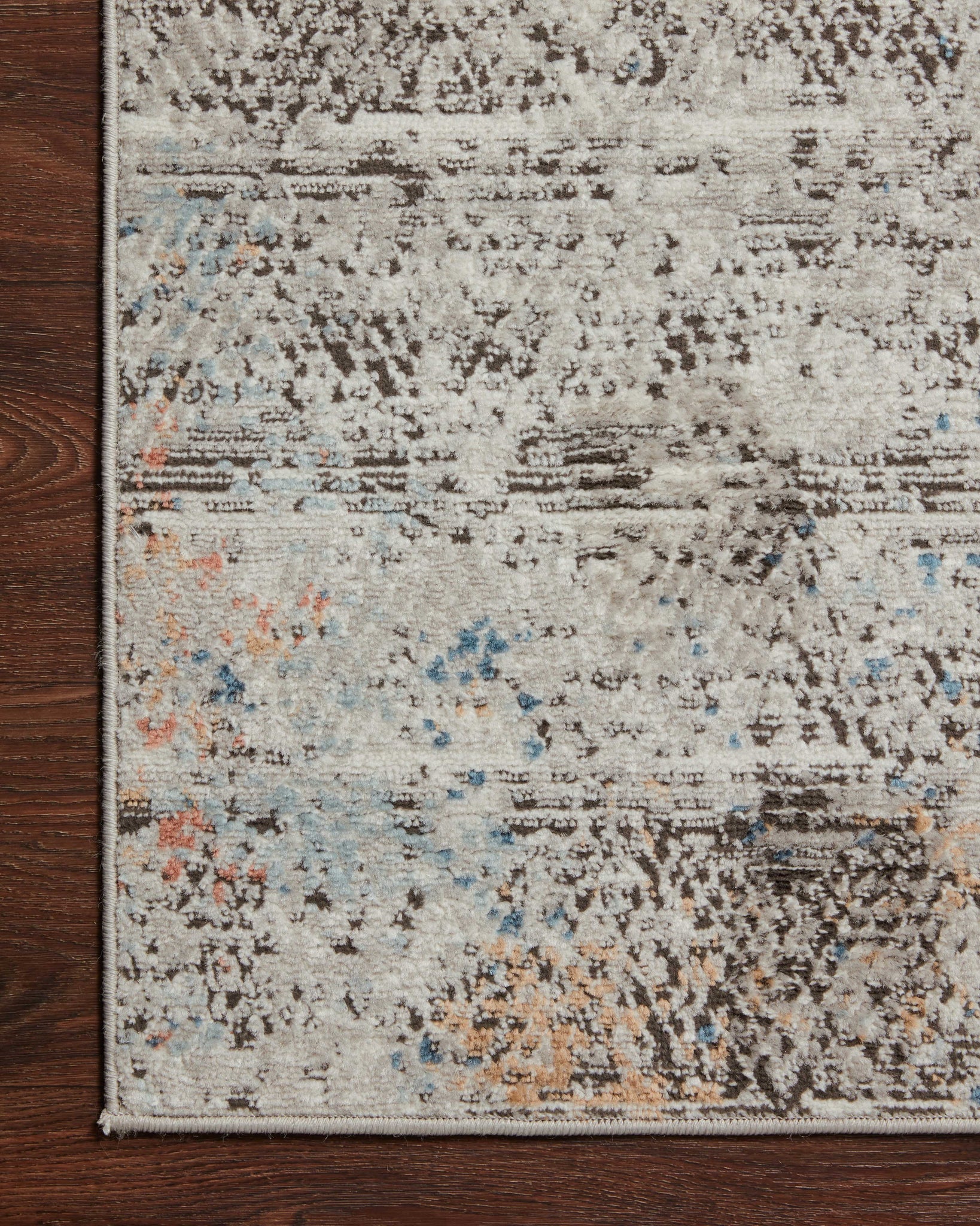 lifestyle view of Bianca Grey / Multi luxury Rug