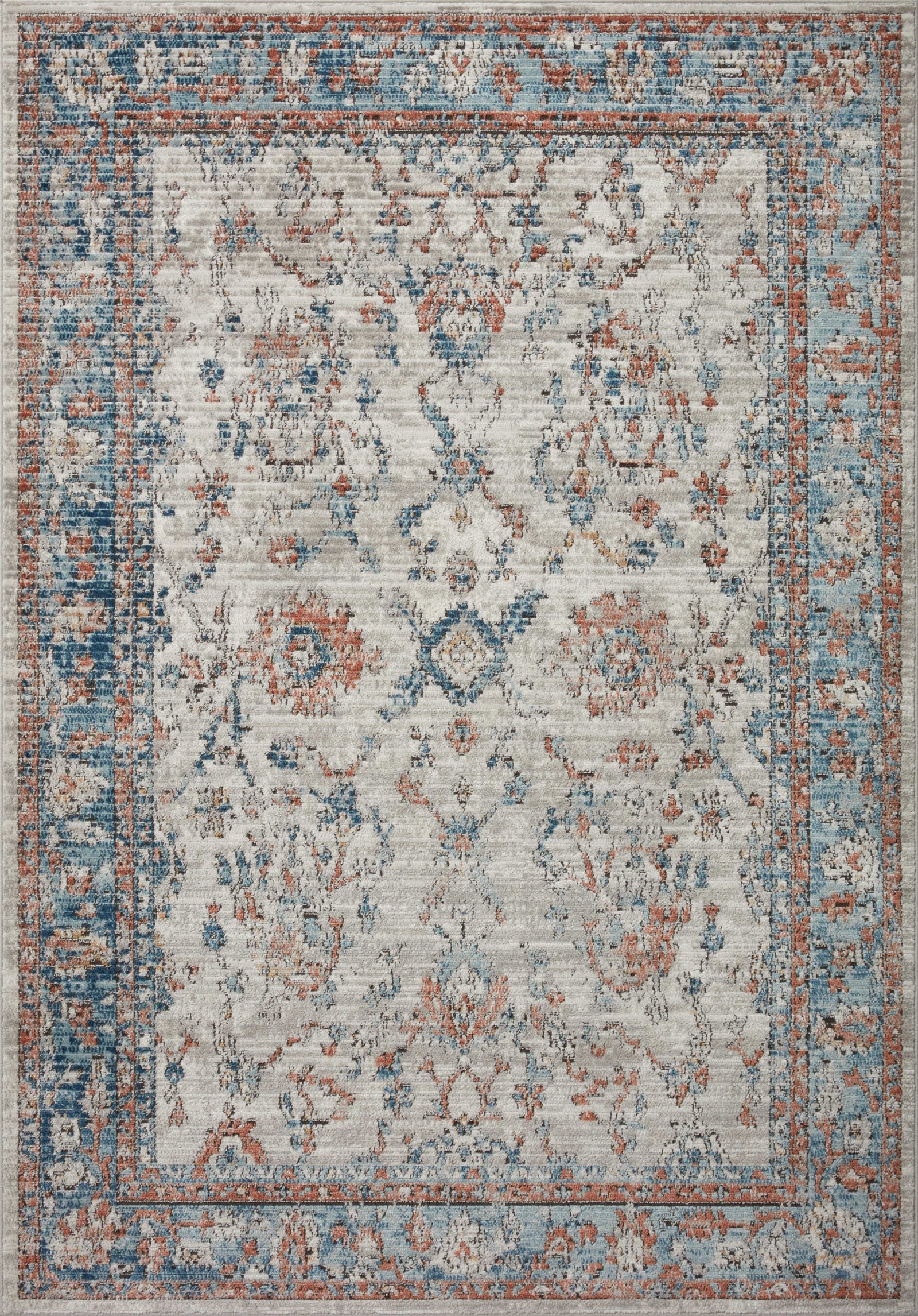 front view of Bianca Dove / Multi luxury Rug