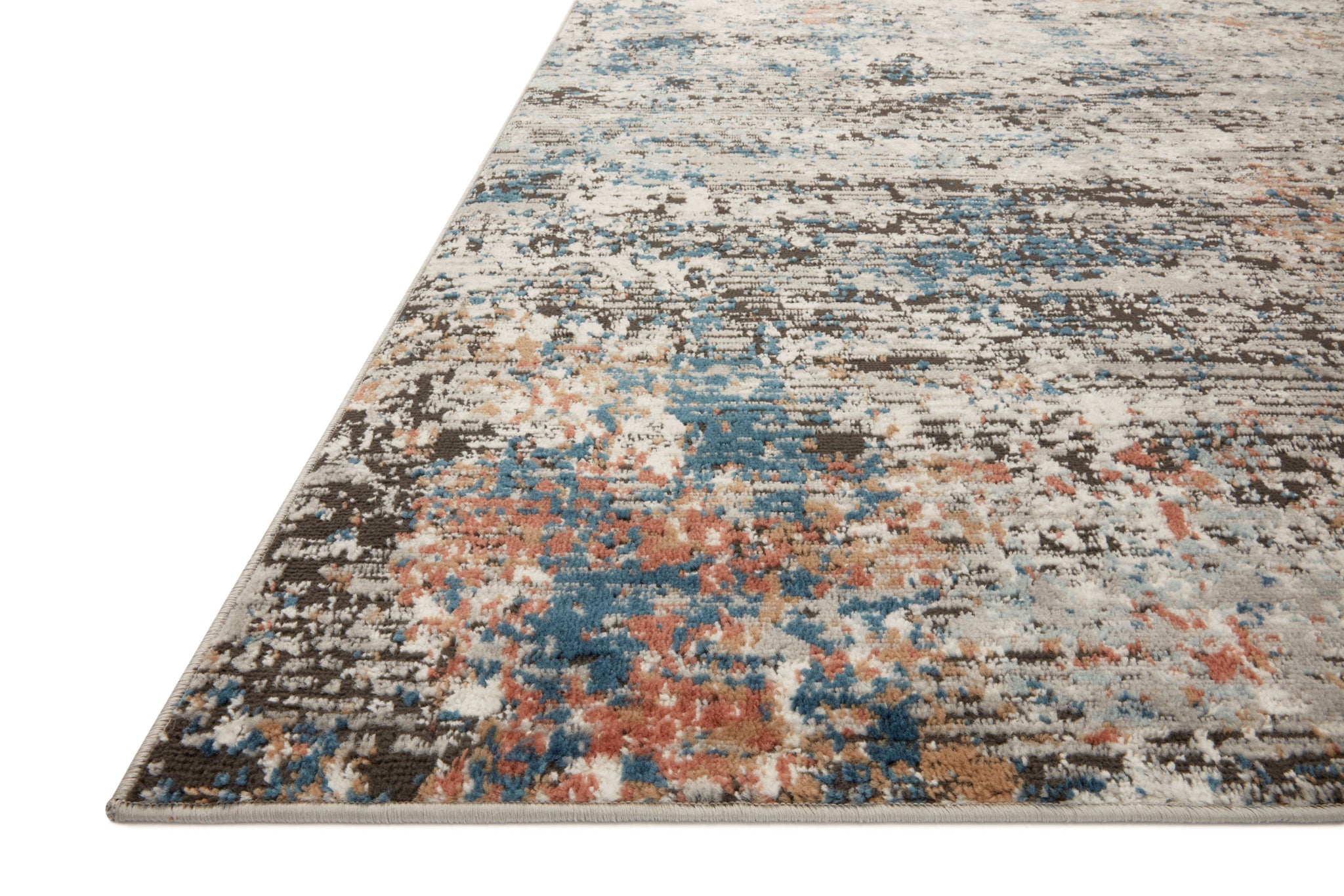 side view of Bianca Granite / Multi luxury Rug