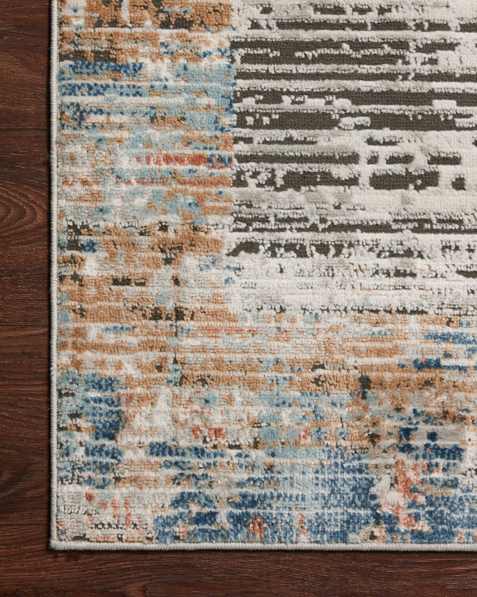 detail view of Bianca Ash / Multi luxury Rug