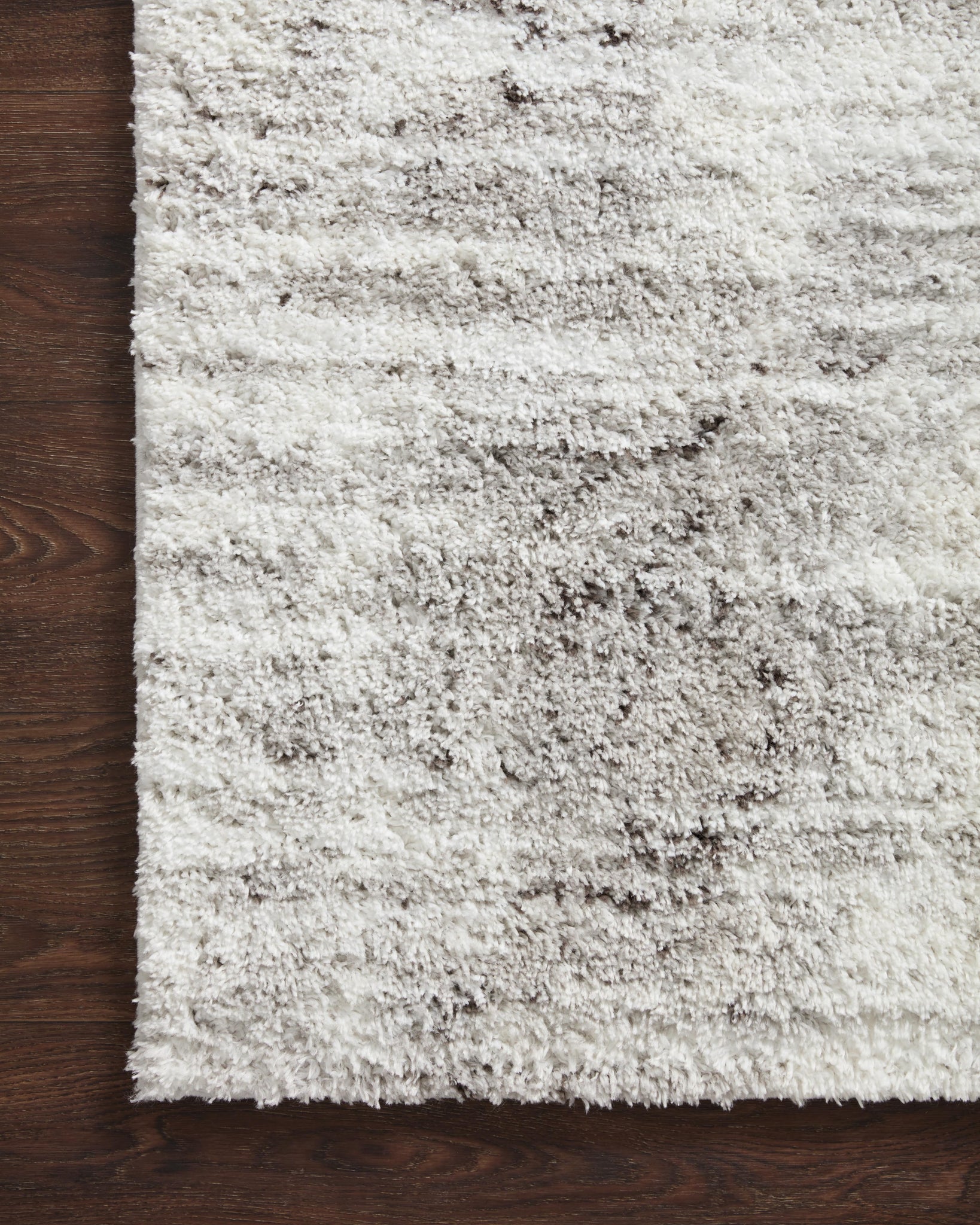 lifestyle view of Bliss Shag Grey / Cream luxury Rug