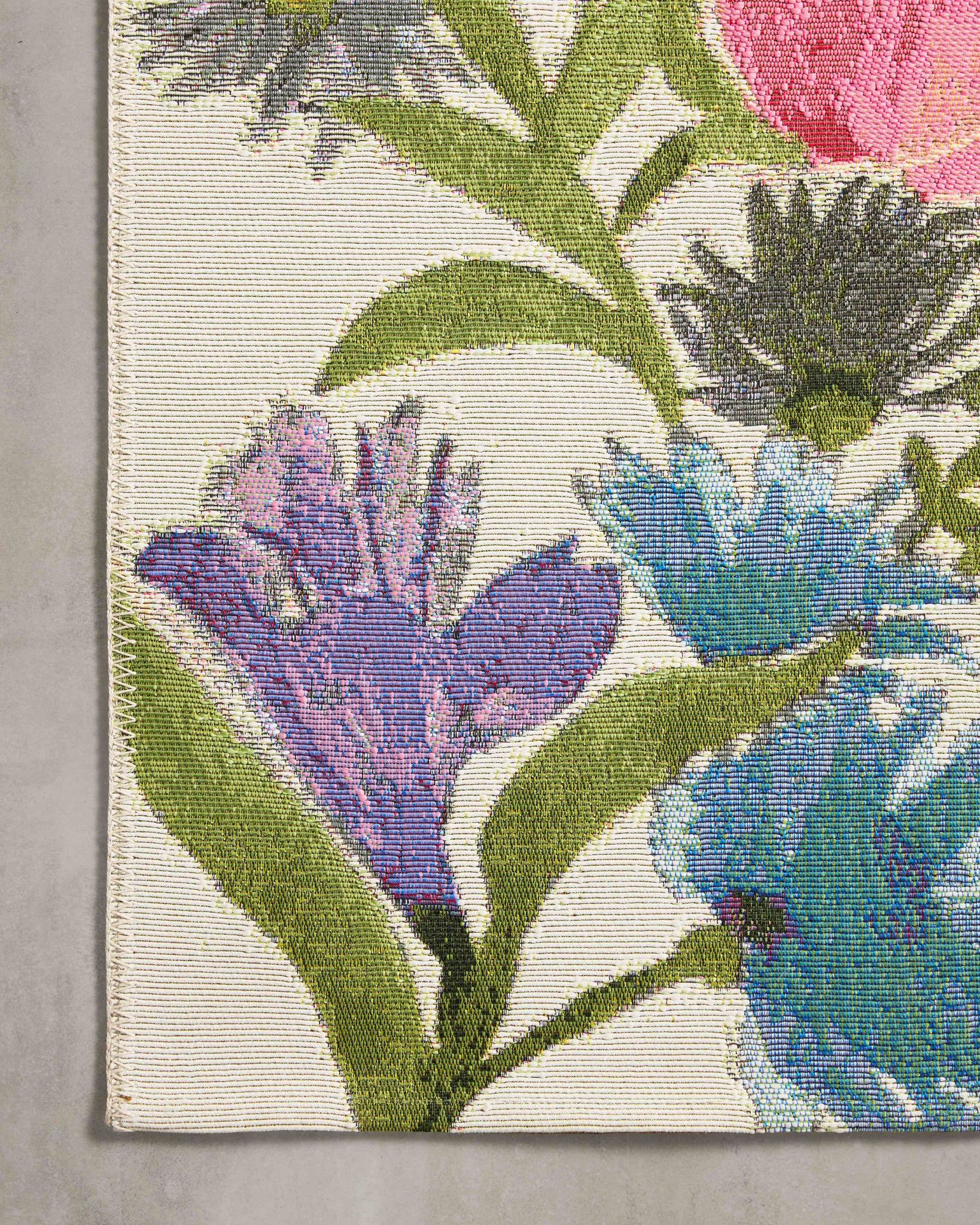 lifestyle view of Botanical Ivory / Multi luxury Rug
