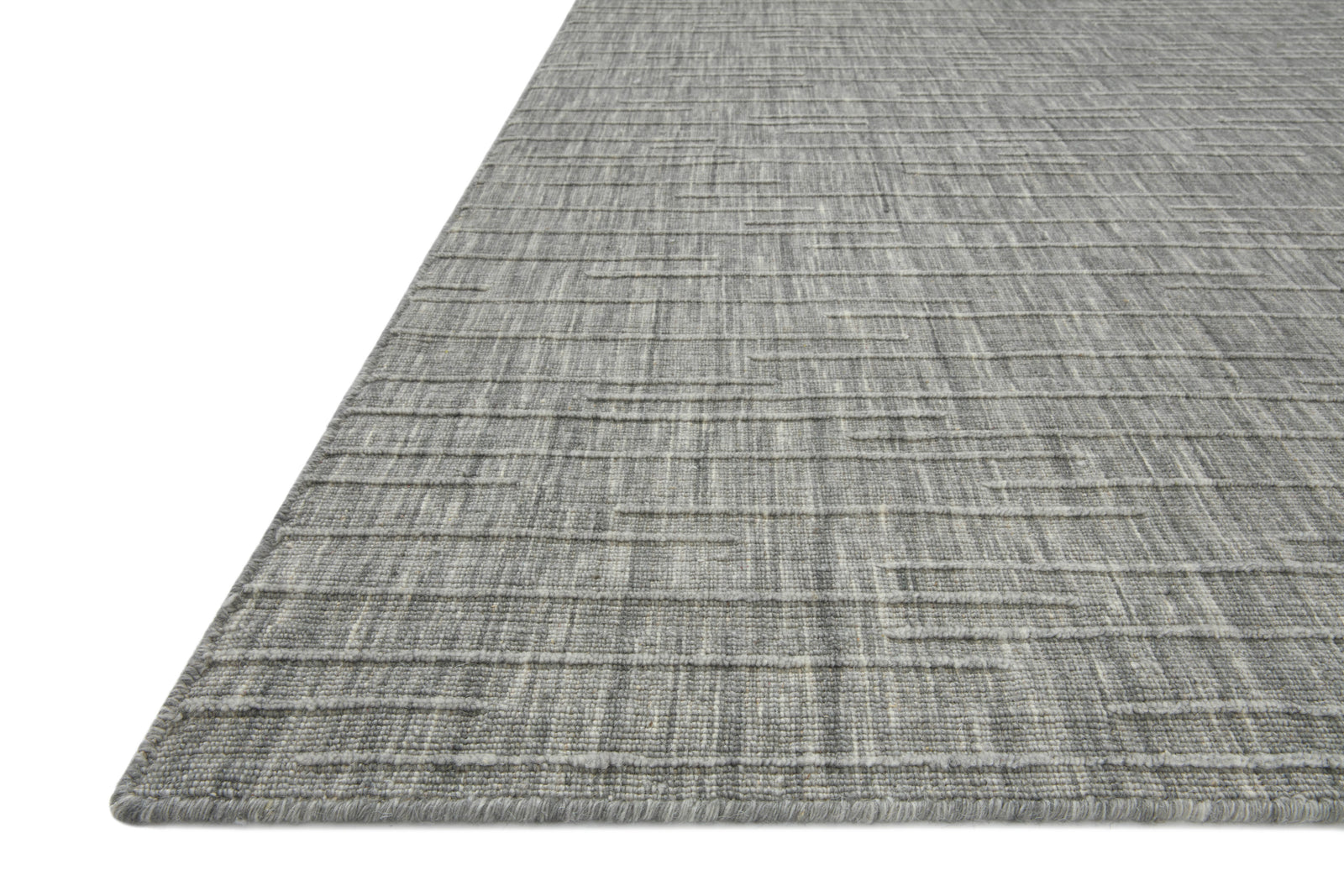 front view of Brooks Grey luxury Rug
