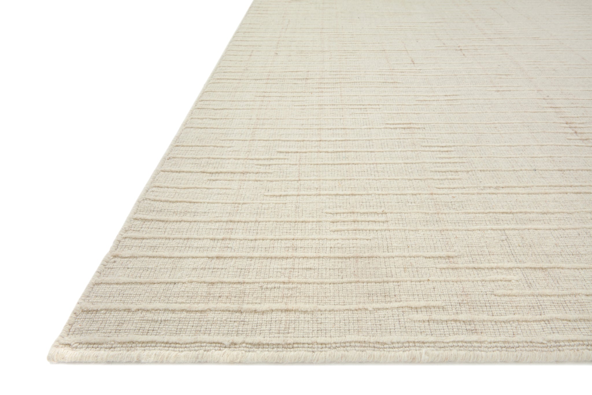 angle view of Brooks Ivory luxury Rug