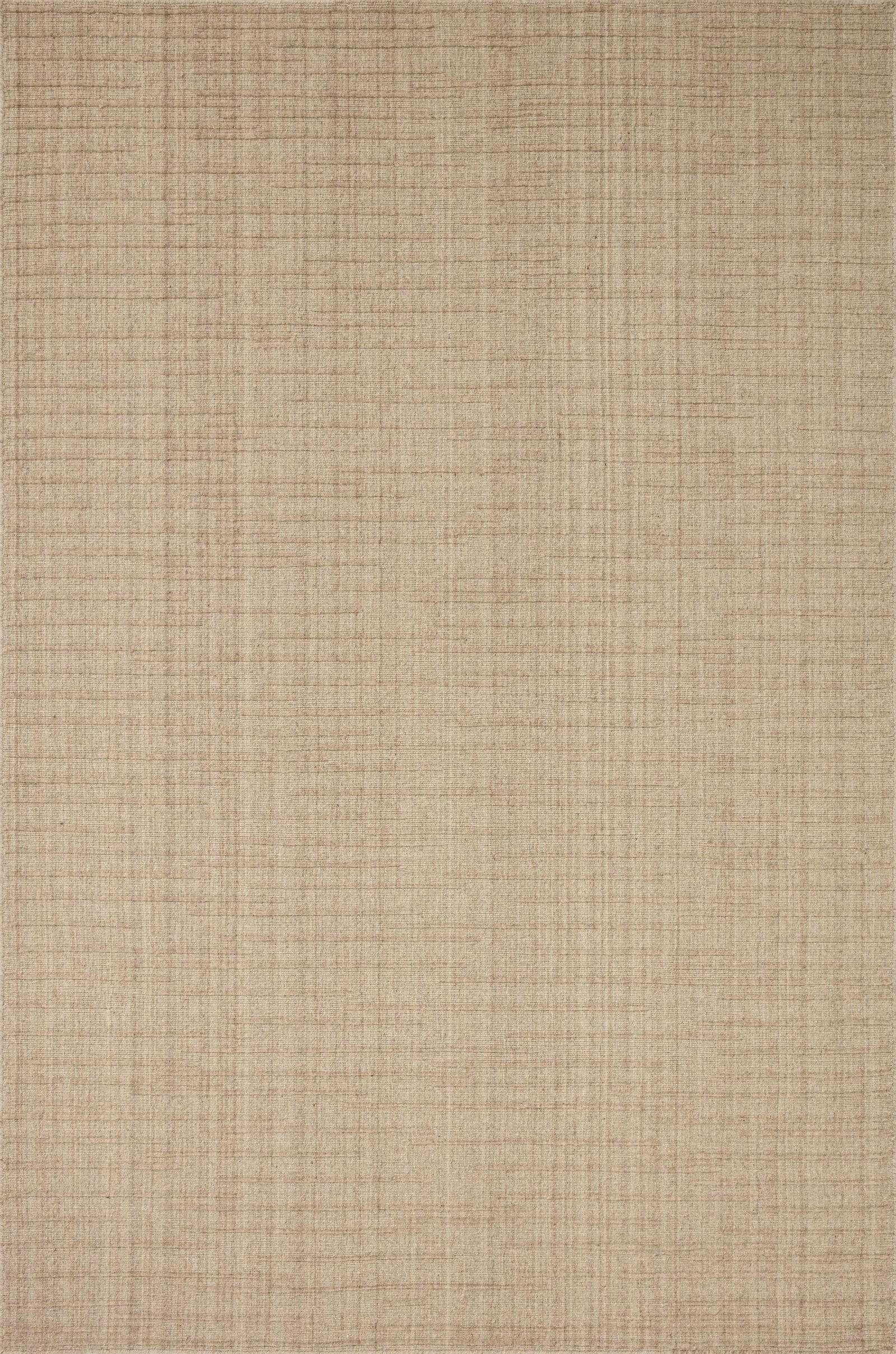 front view of Brooks Oatmeal luxury Rug