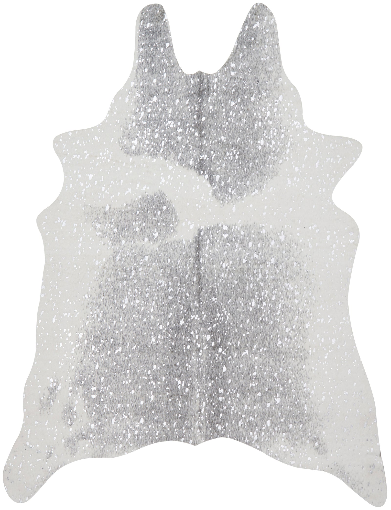 front view of Bryce Grey / Silver luxury Rug