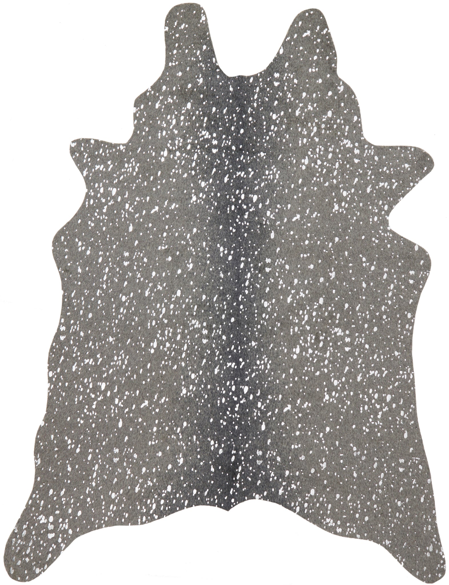 front view of Bryce Graphite / Silver luxury Rug