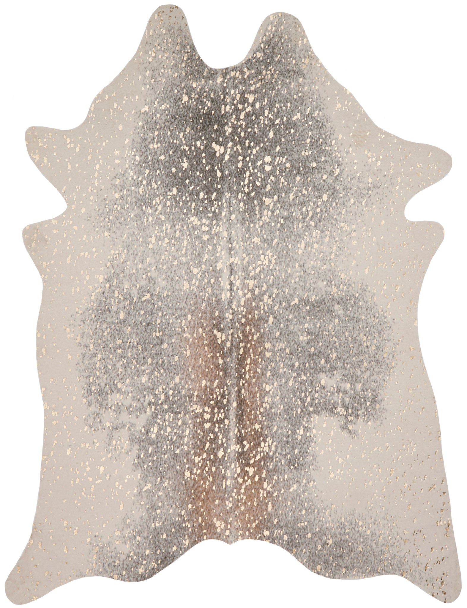 angle view of Bryce Pewter / Gold luxury Rug