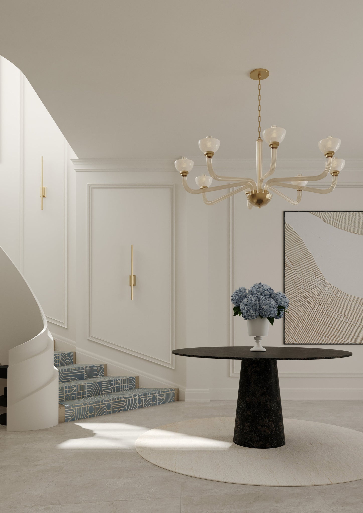 St. Lawrence Chandelier 61.75" - Lifestyle [3308-AGB]