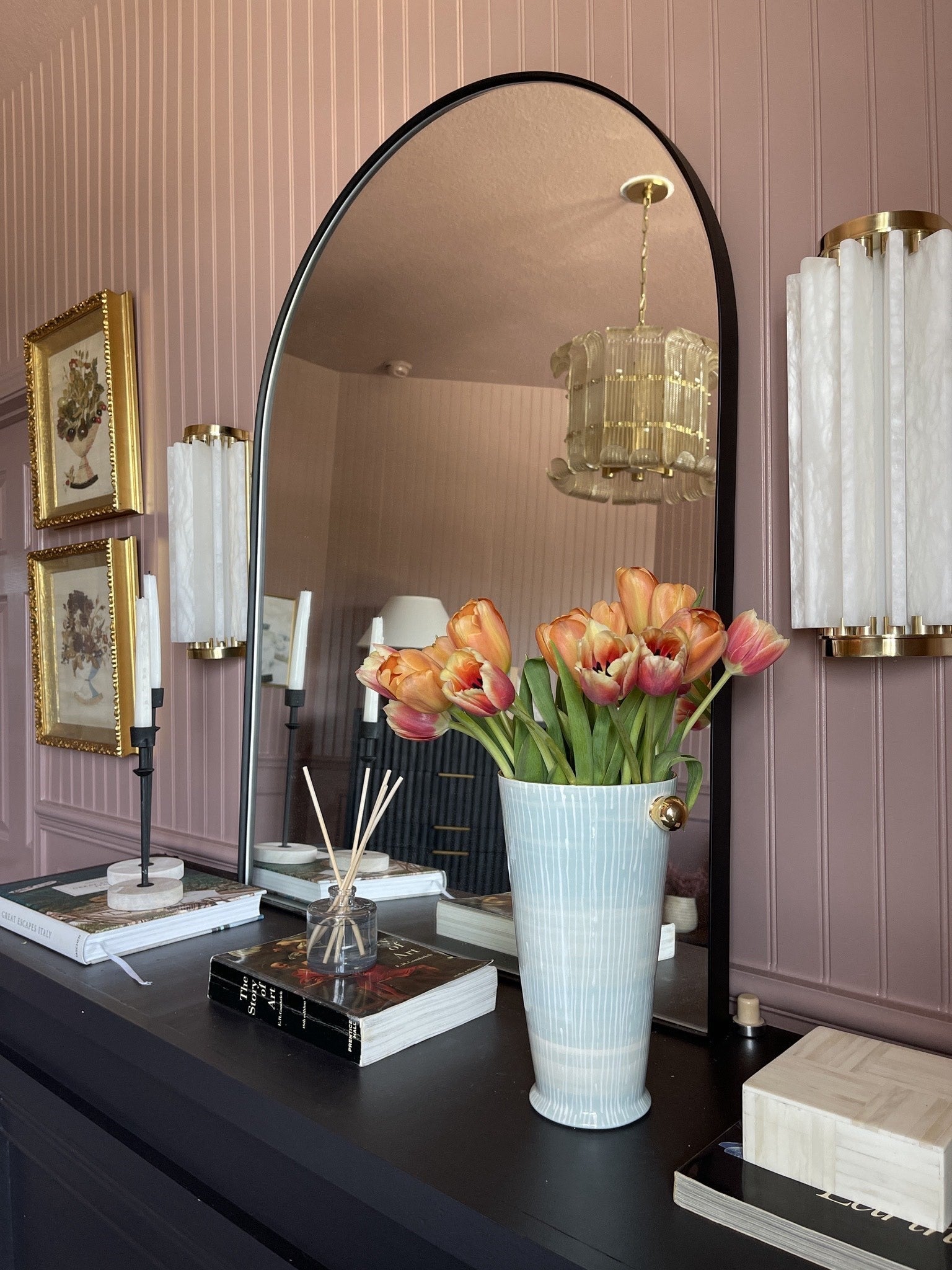 Hillside Wall Sconce 6" x 13.5" - Lifestyle [6013-AGB]