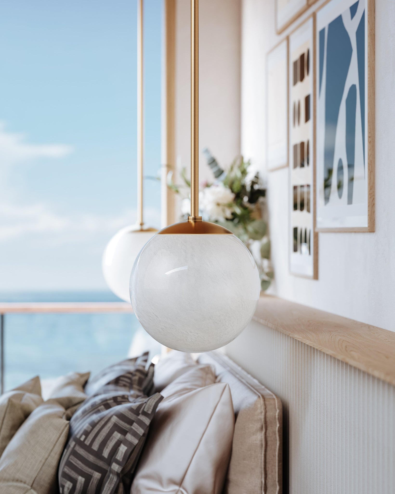 Burlington Pendant 12" - Lifestyle [1313-AGB]
