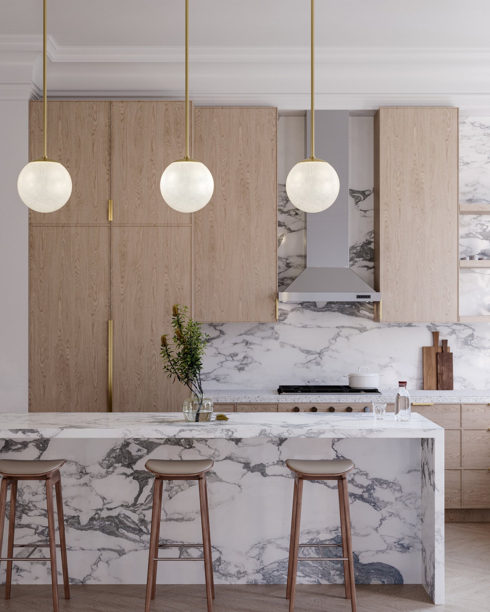 Burlington Pendant 16" in aged brass shown from a second angle to highlight the shade shape and metal detail.