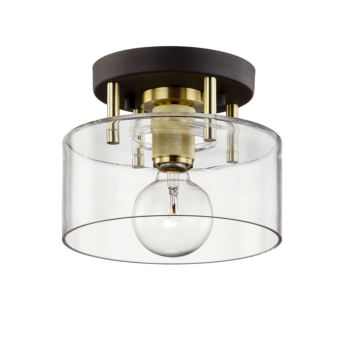 Bergamot Station Semi Flush 8.5" x 6.75"