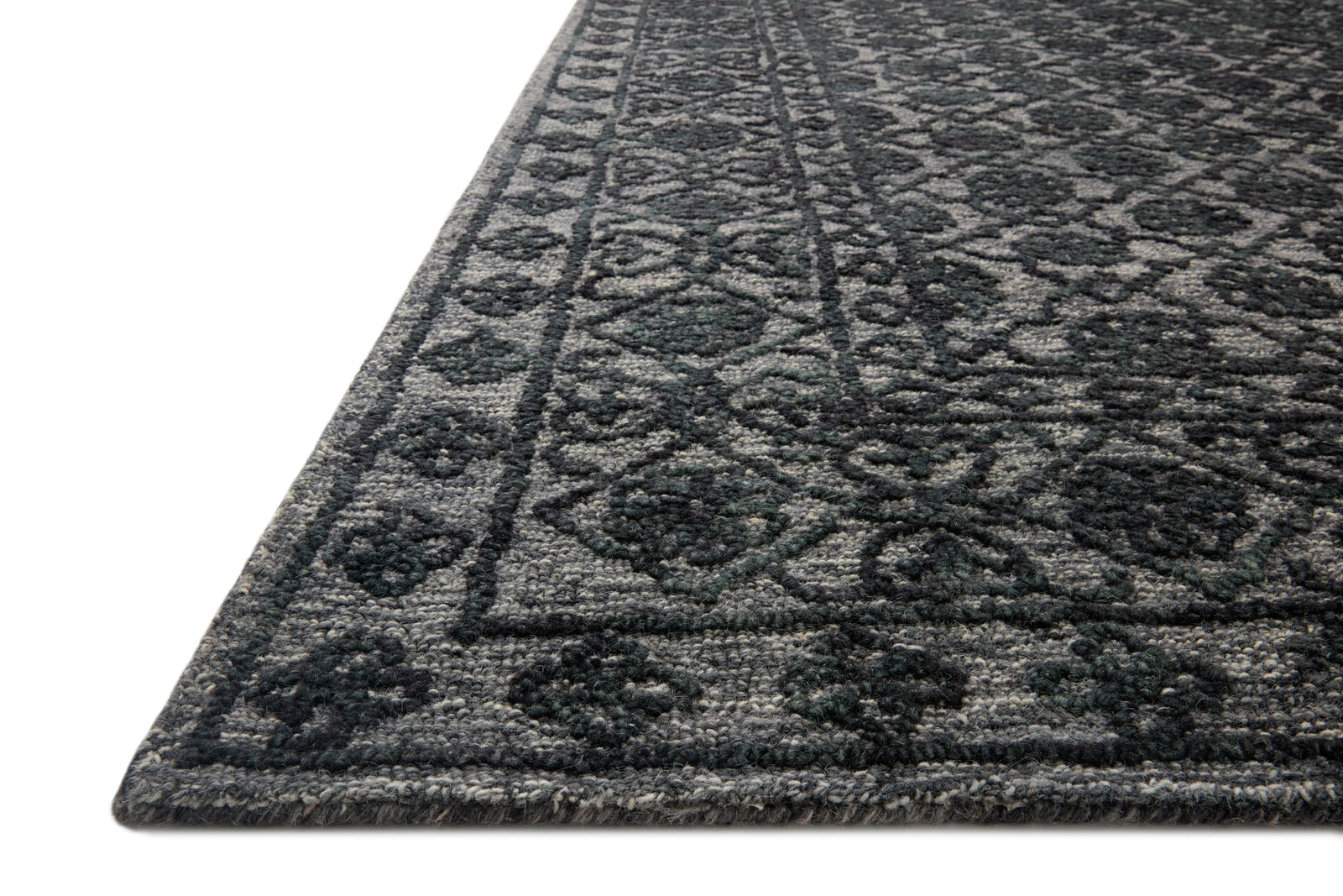 front view of Cecelia Smoke / Dk. Grey luxury Rug