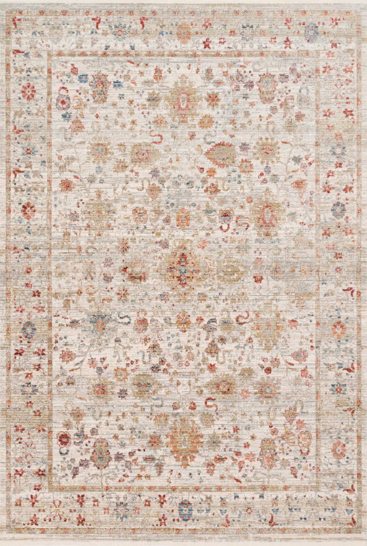 Claire Ivory / Multi — a Loloi rug at Laurie Yapp Home.